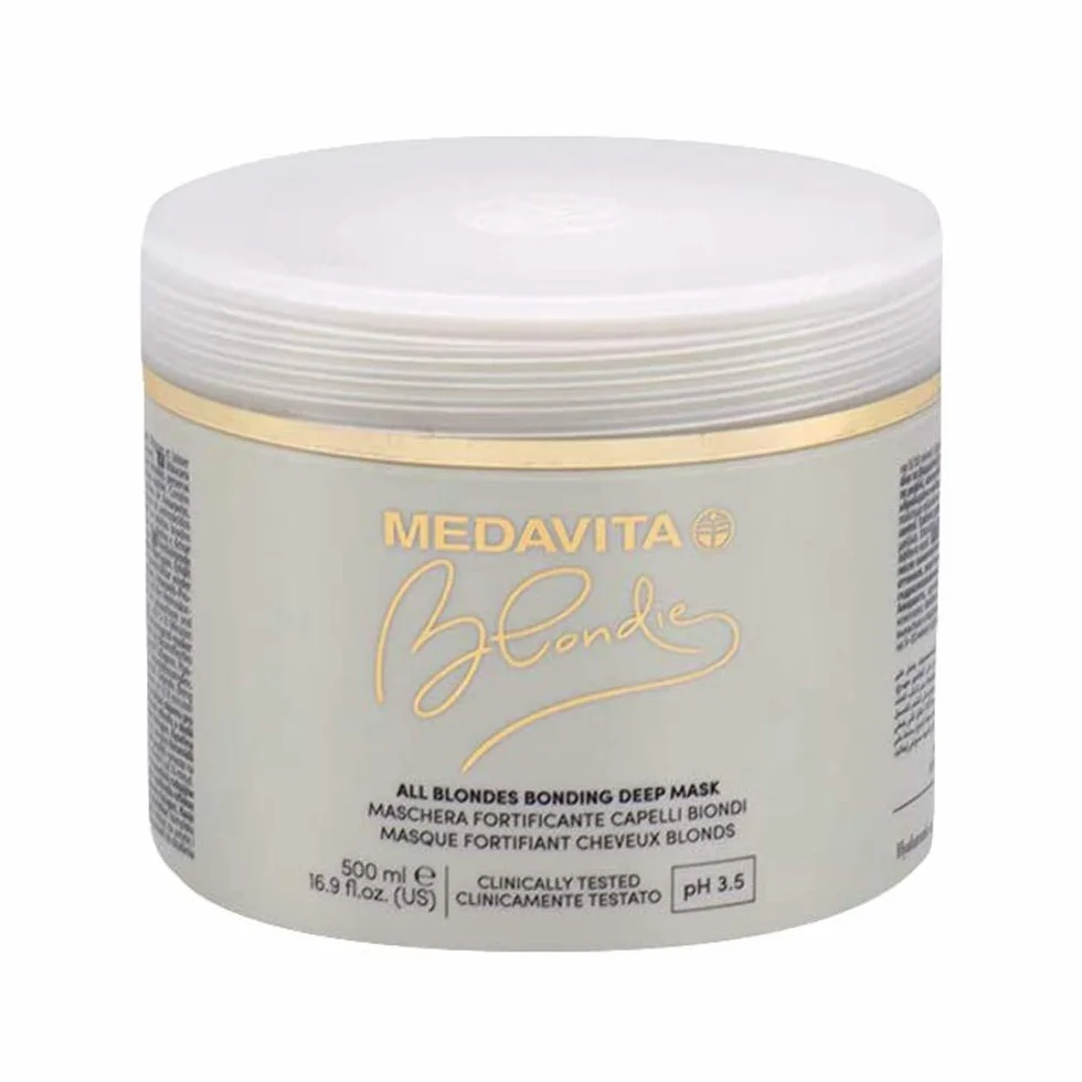 Medavita Blondie All Blondes Bonding Deep Mask 500ml - maschera rimpolpante per tutti i capelli biondi