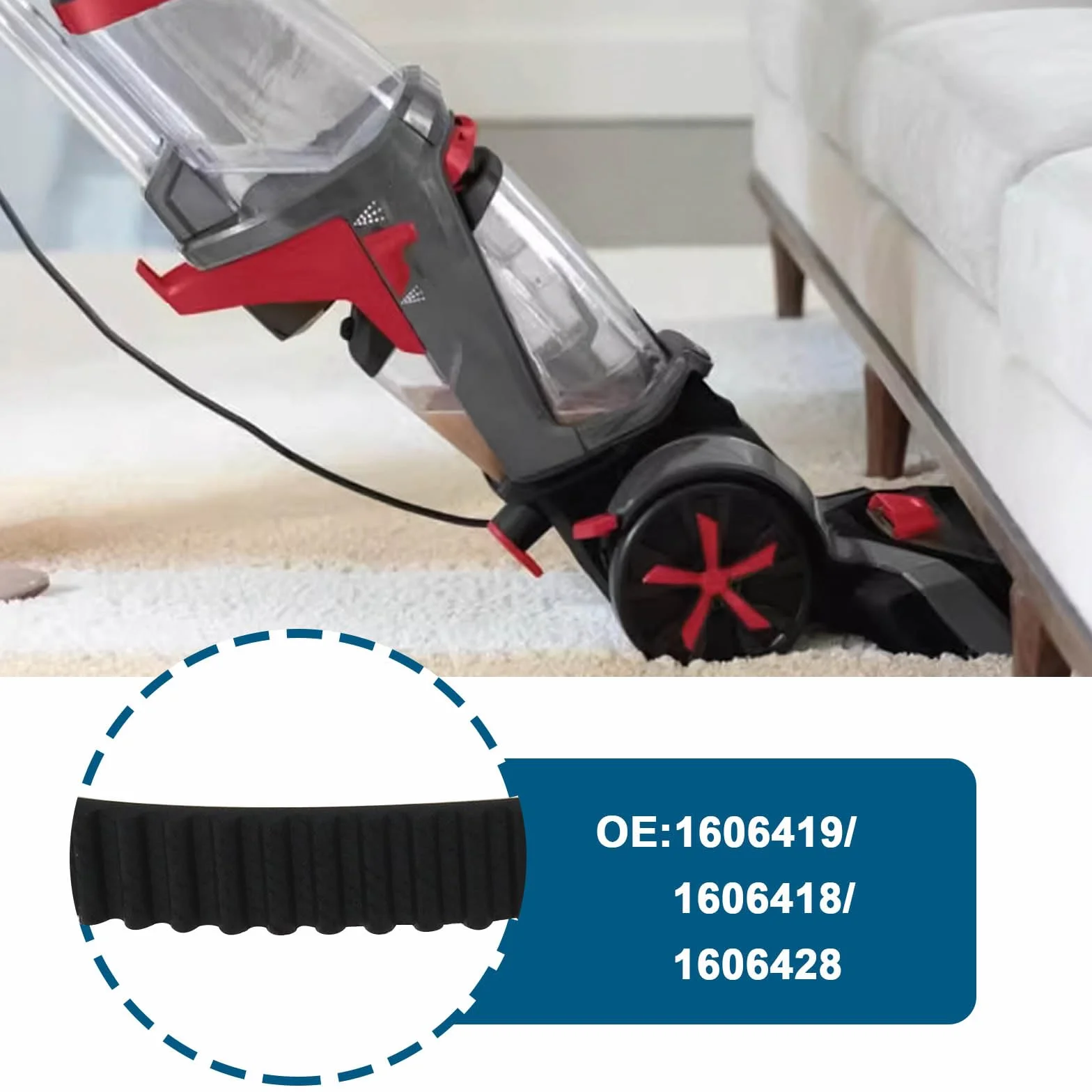 Zapasowe paski 1606418 i 1606419 i 1606428 kompatybilne z Bissell ProHeat 2X Revolution Pet Carpet Cleaner 1548 15481 15482 15483 15484 15489