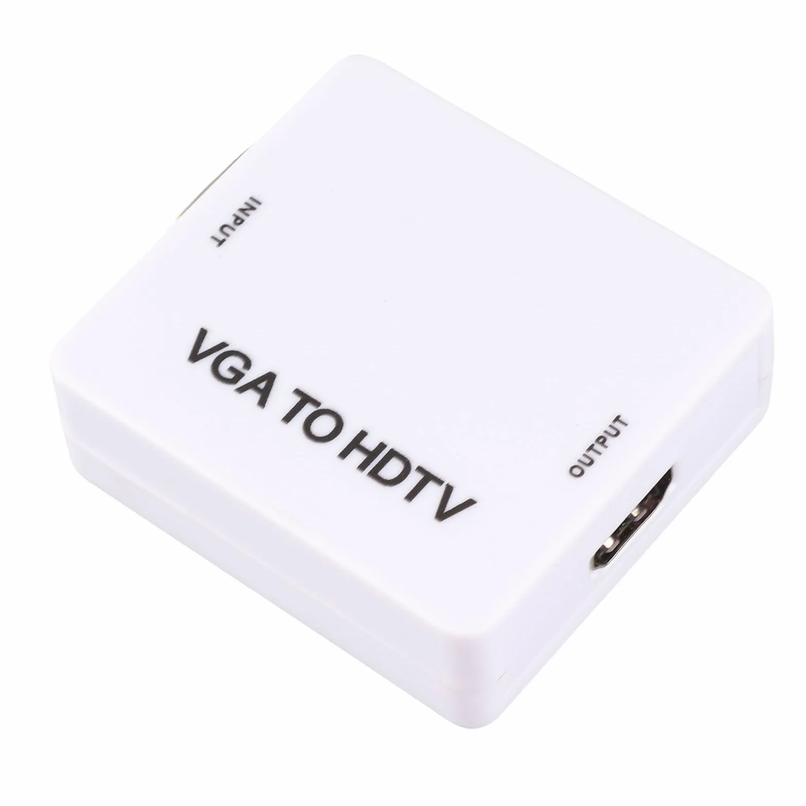 Konwerter Vga na HDMI Konwerter Mini Konwerter Vga na HDMI 1080P Adapter Vga2Hdmi na Komputer Stacjonarny Projektor Dvd na Hdtv