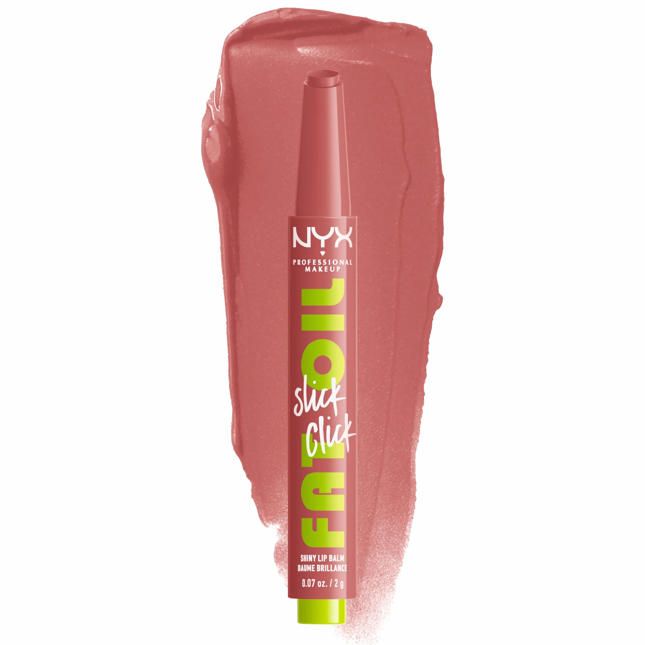 Nyx Professional Makeup - Przyciemniany balsam do ust - Przyciemniane i nawilżone usta - 12 godzin nawilżenia - Wzbogacony pigmentami - wegańska formuła - Fat Oil Slick Click- Odcień : Caption This