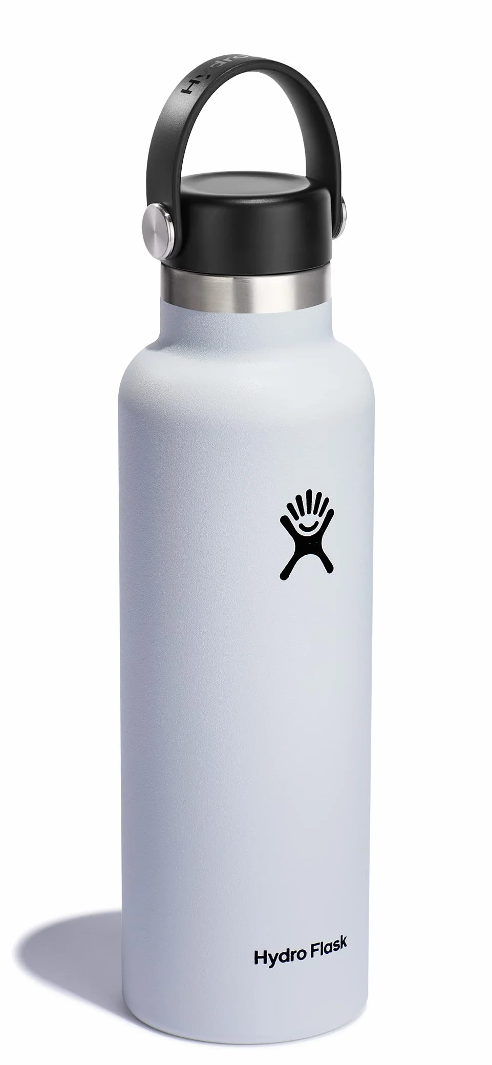 HYDRO FLASK Butelka na wodę 621 ml 21 oz Izolowana próżniowo stal nierdzewna Szczelna zakrętka Flex Bez BPA Standardowy gwint Biały