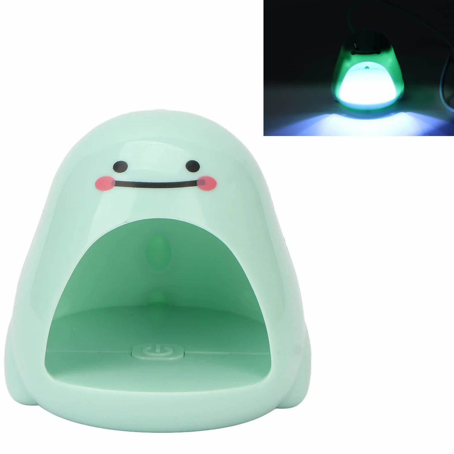 Lampa do manicure, Lampa Mini LED Light, szybko utwardzająca się USB profesjonalna 4 szt. Chipsy lampowe lakier do paznokci lampa innowacyjne zdobienia(Green)