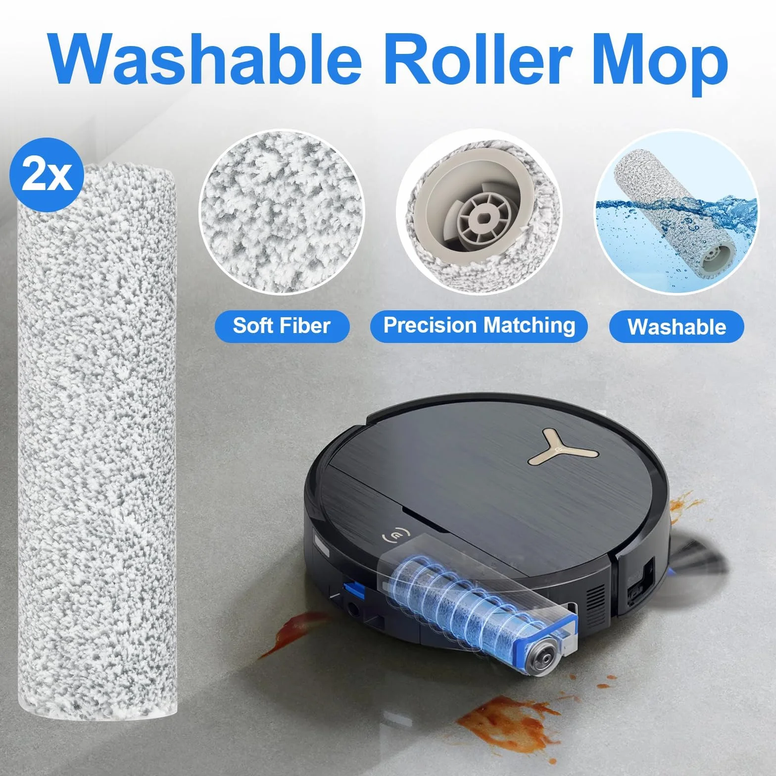 X9 Pro Omni akcesoria do Ecovacs Deebot X9 Pro Omni / X9 Omni części zamienne X9 zestaw akcesoriów z 4 workami do kurzu, 4 filtrami, 1 główną szczotką, 2 wałkiem do wycierania, 6 bocznymi