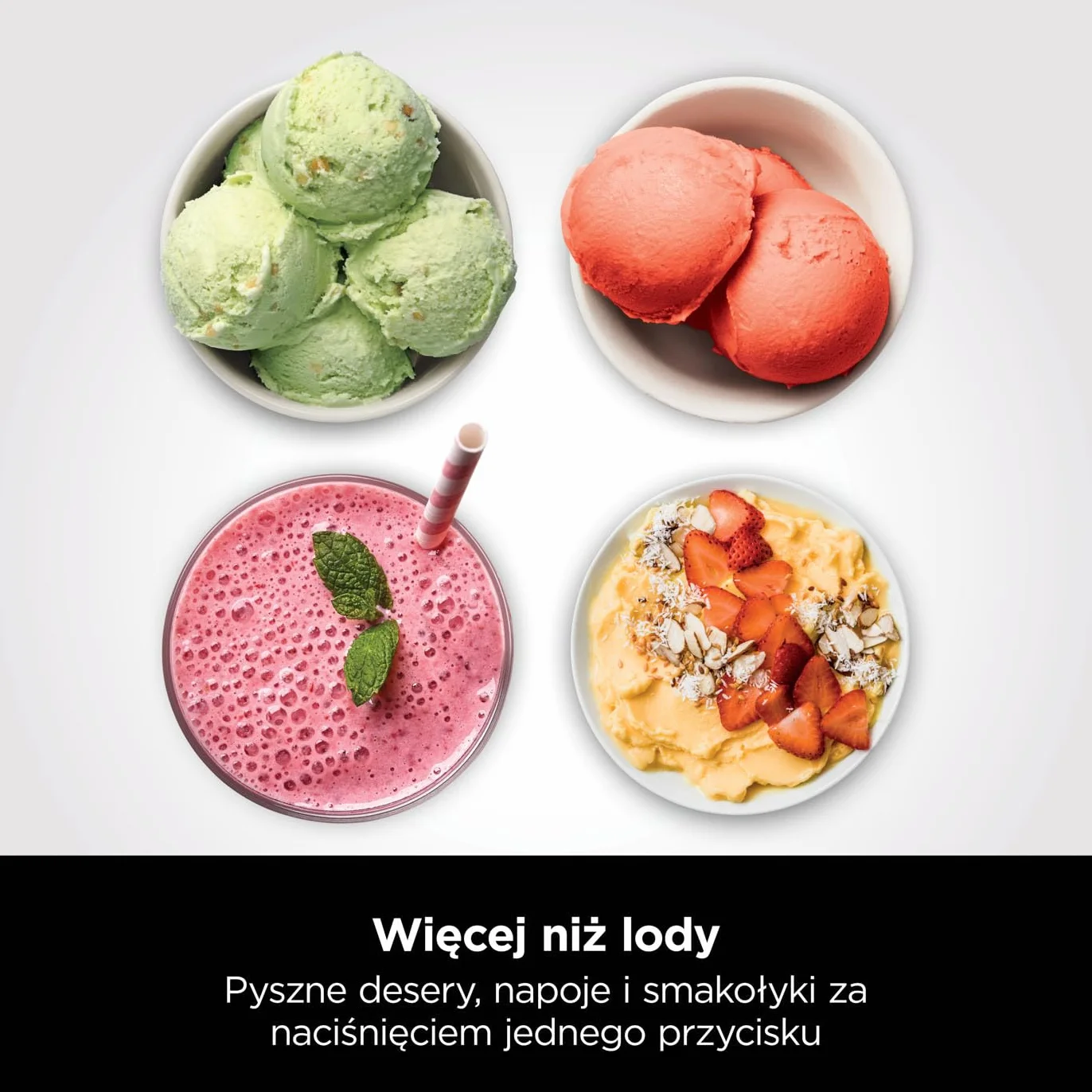Maszyna do lodów Ninja CREAMi NC300EUCP 1,4 L 7 programów 3 pojemniki