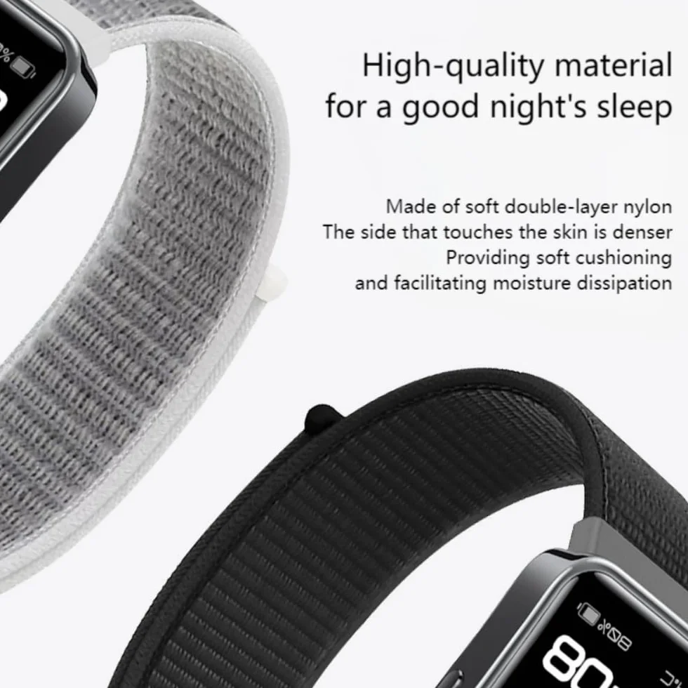 Bransoletka kompatybilna z Xiaomi Smart Band 8/9/10 NFC, regulowany pasek do zegarka, miękki nylon, zapasowy pasek dla kobiet i mężczyzn