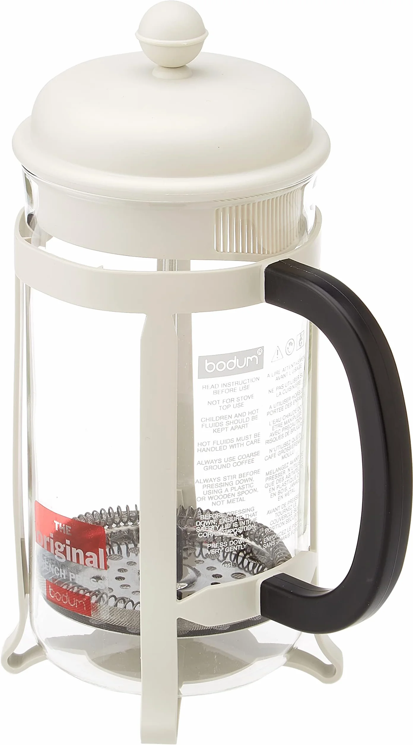 Bodum 1908-913 Java zaparzacz do kawy, 8 filiżanek, 1 l, wielowarstwowy, biały, 10,6 x 16,3 x 24,5 cm