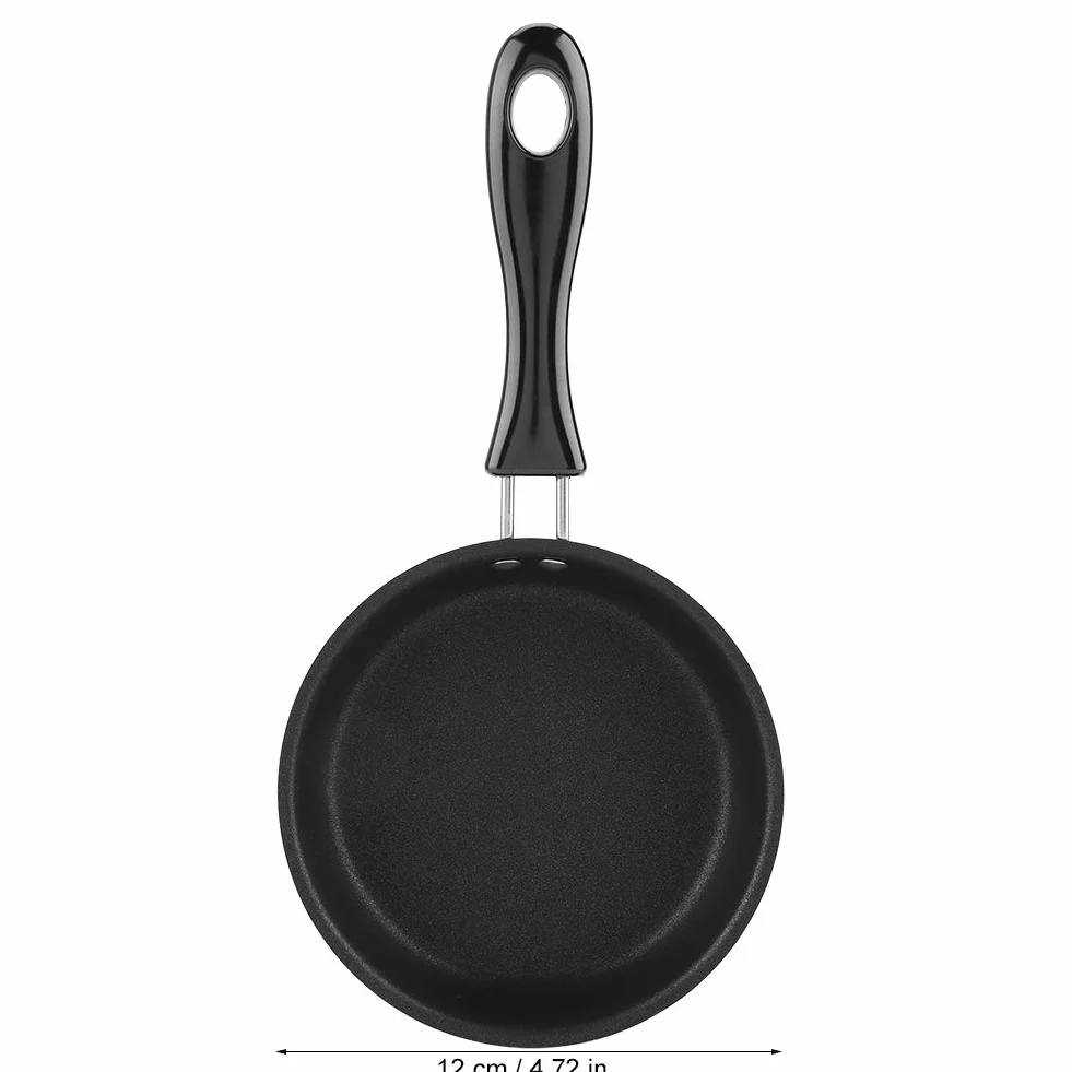 Mini Patelnia Jajko Omlet 12 cm Czyste Żelazko Powłoka Czarna
