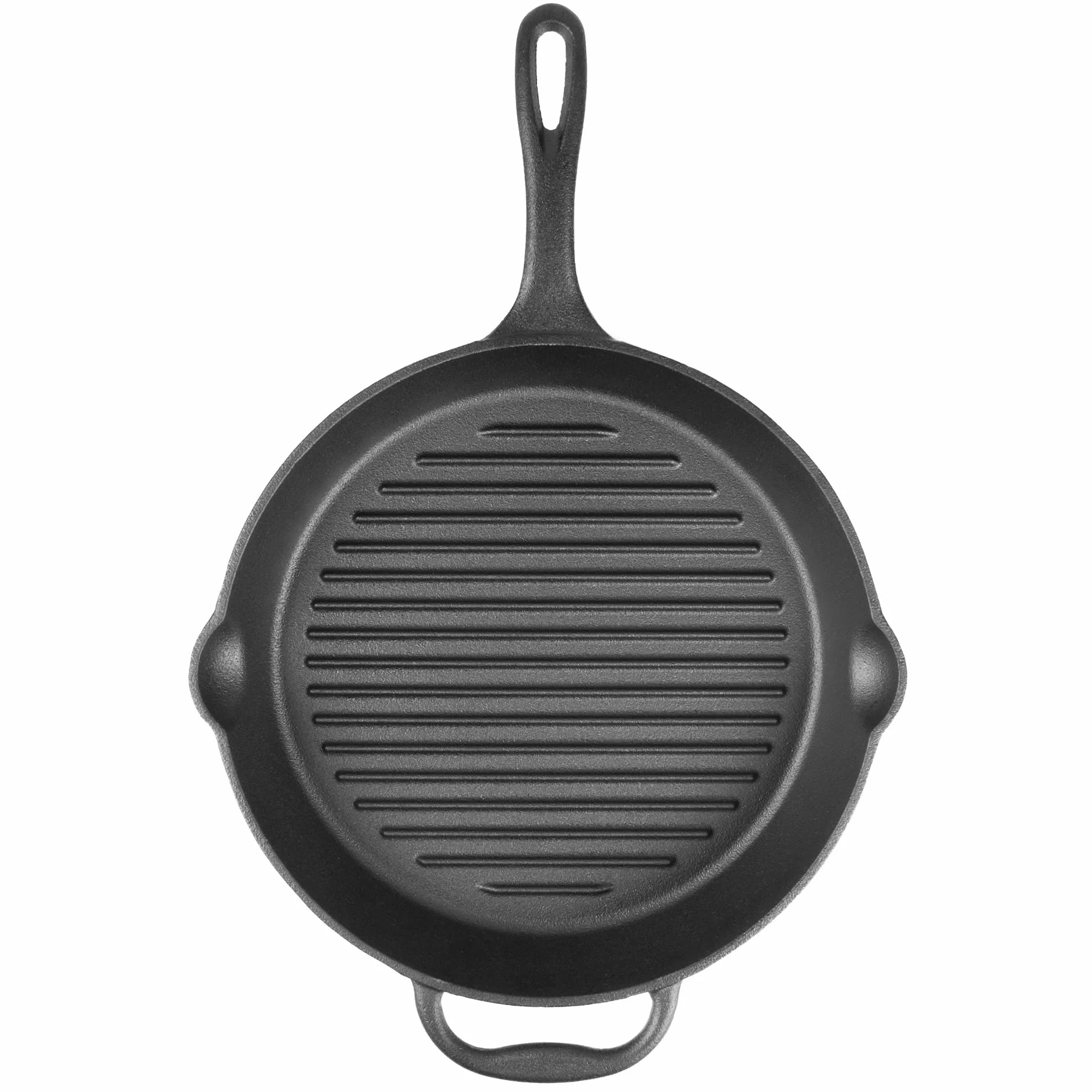 BBQ-Toro Żeliwna patelnia grillowa 29 cm z uchwytem