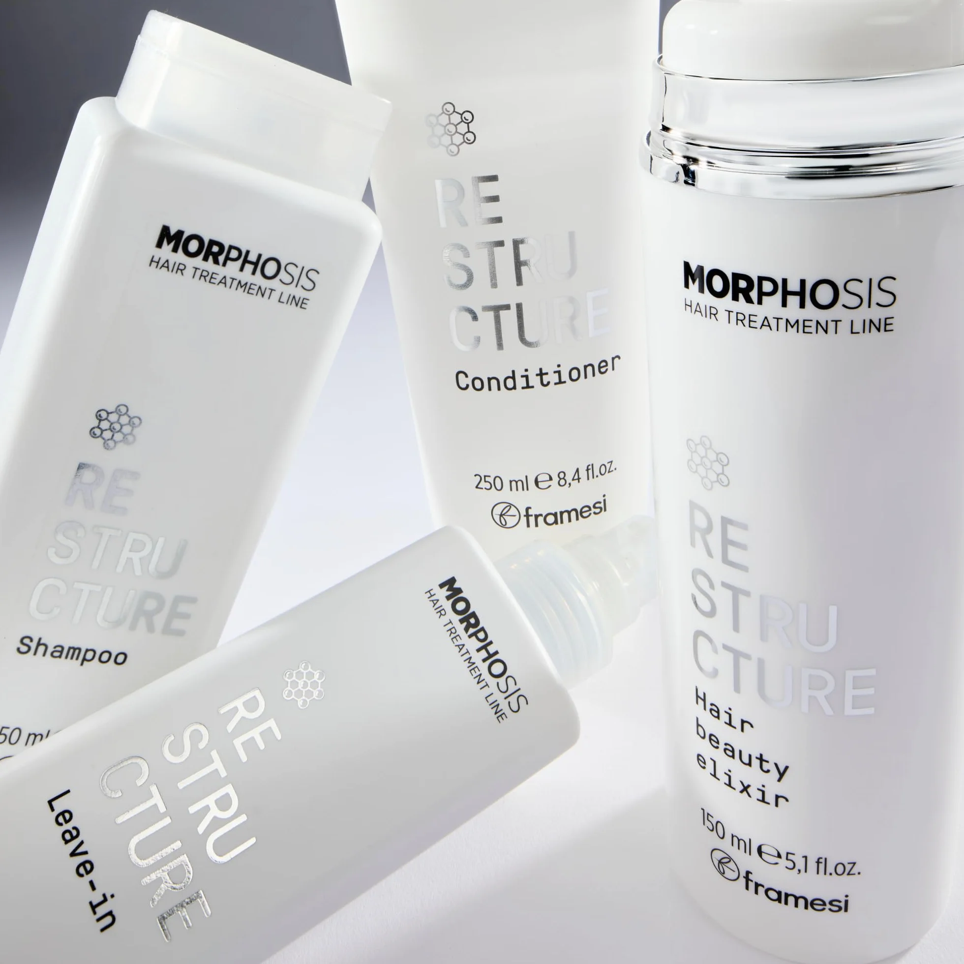 Framesi Morphosis Restructure Hair Beauty Elixir 150 ml - regenerujący lakier do włosów zniszczonych