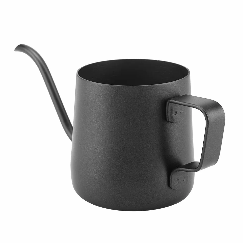 Dzbanek do kawy z gęsią szyją 250 ml ze stali nierdzewnej czarny