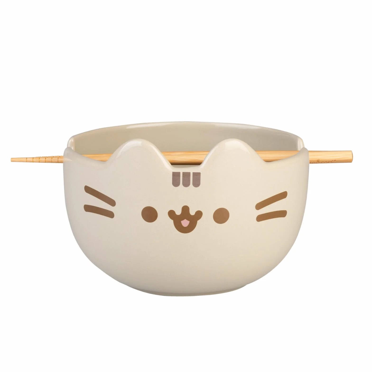 Pusheen Ramen Bowl Set with Chopsticks 900 ml 16 x 19 cm
