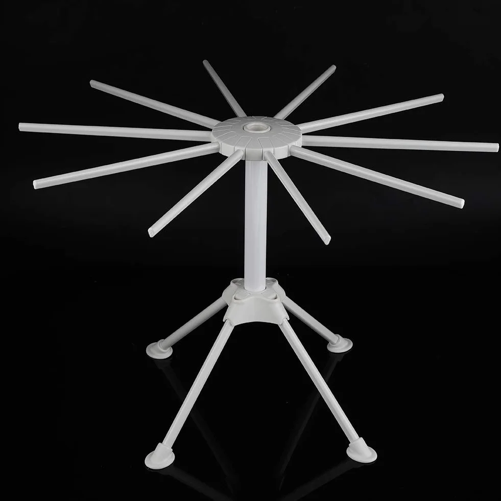 Stojak na makaron suszarka do spaghetti składana domowy biały