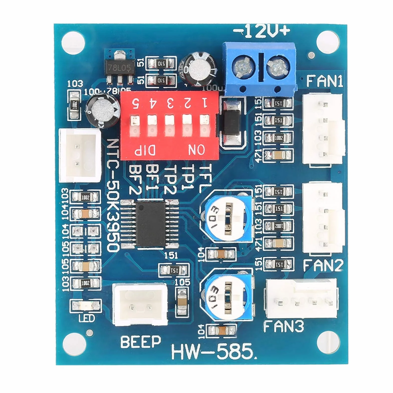 DC 12 V Czteroprzewodowy PWM regulator prędkości wentylatora moduł regulatora prędkości regulowany moduł do PC