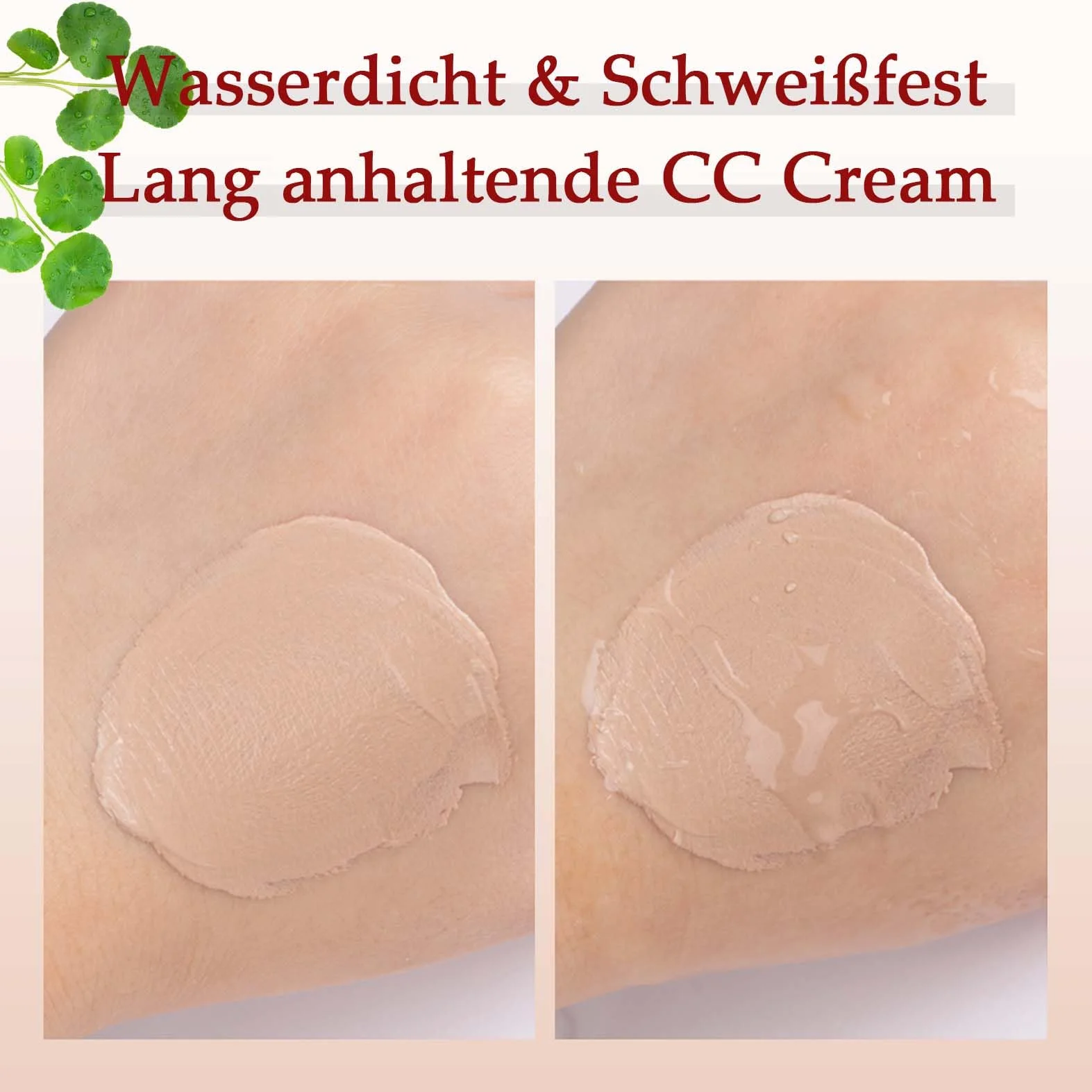 CC Cream Red Correct, krem CC przeciwko zaczerwienieniom z Centella Asiatica, koreański podkład do makijażu z SPF 25, korektor Full Cover o działaniu uspokajającym, zapewnia naturalnie równomierny