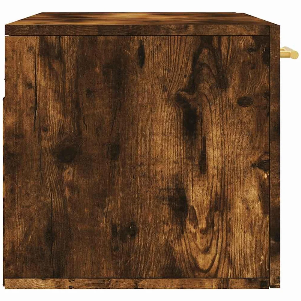 vidaXL Szafka wisząca przydymiony dąb 80x36,5x35 cm