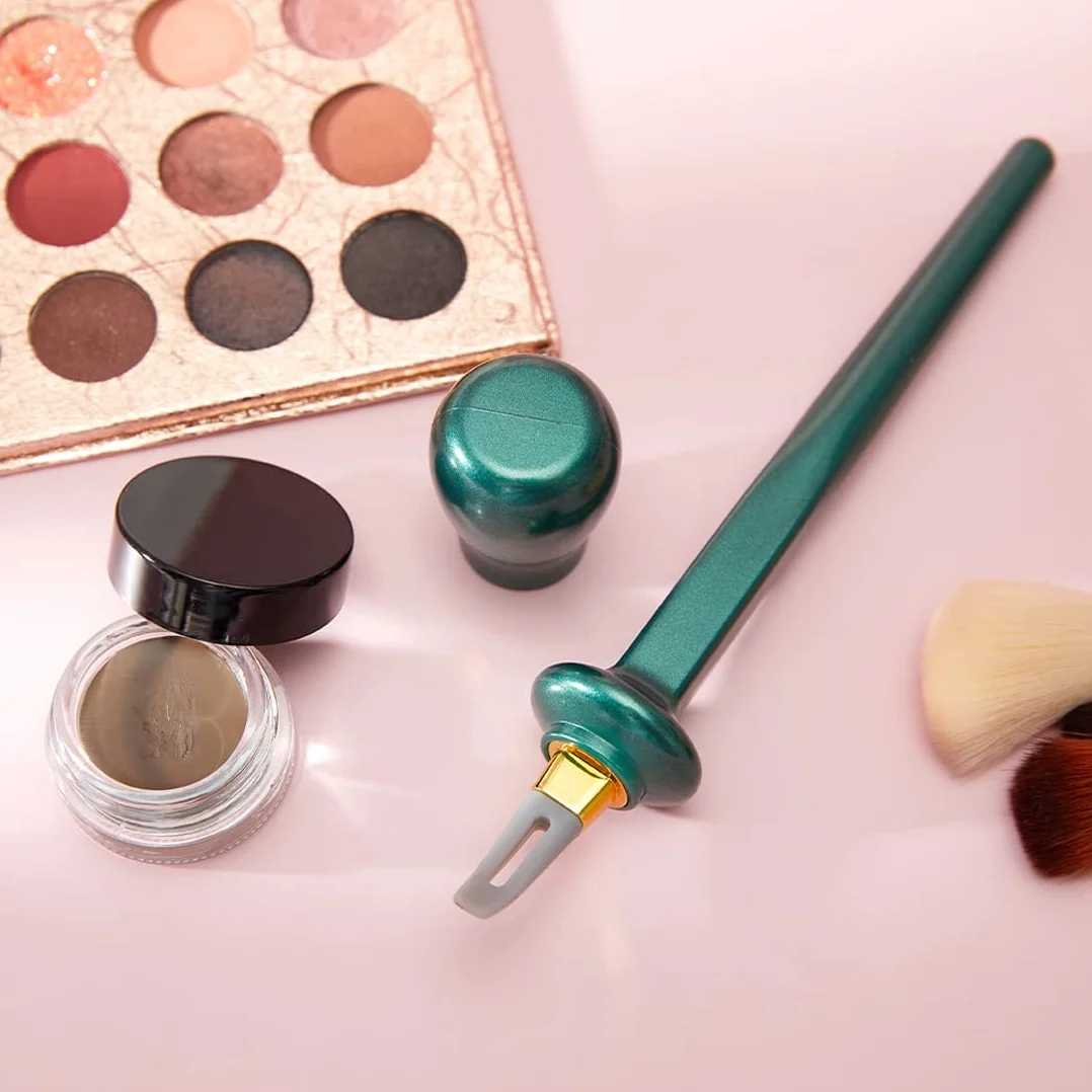 BODYA Eyeliner Guide Tools wielokrotnego użytku silikonowe eyelinery pędzel wodoodporny eyeliner do oczu pędzel do cieni do powiek dla początkujących przybory do makijażu
