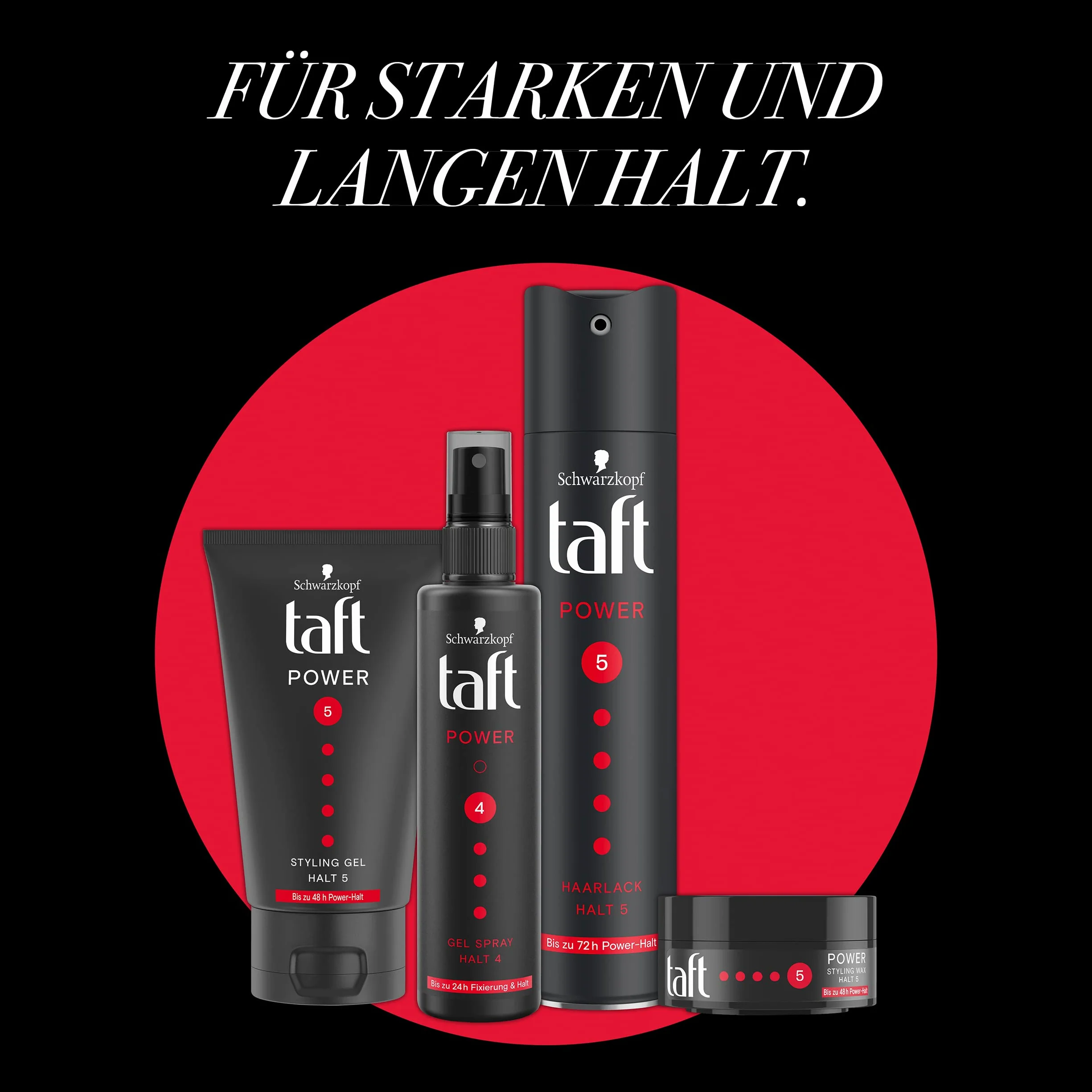 Taft wosk do stylizacji włosów o stopniu utrwalania 5 (75 ml), do 48 godzin