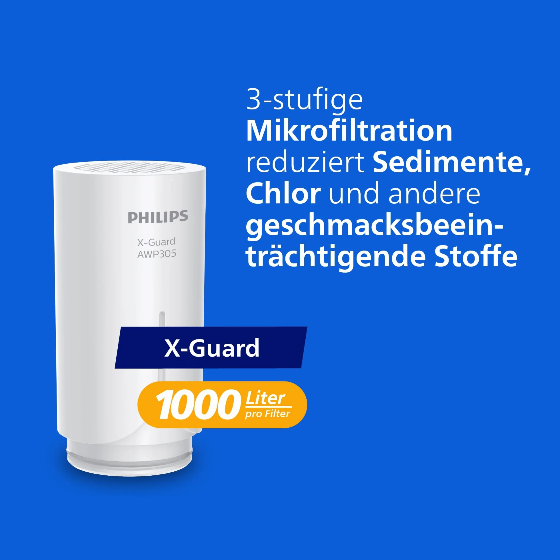 Philips AWP305P2/10 Zestaw 2 filtrów do wody X-Guard Microfiltration