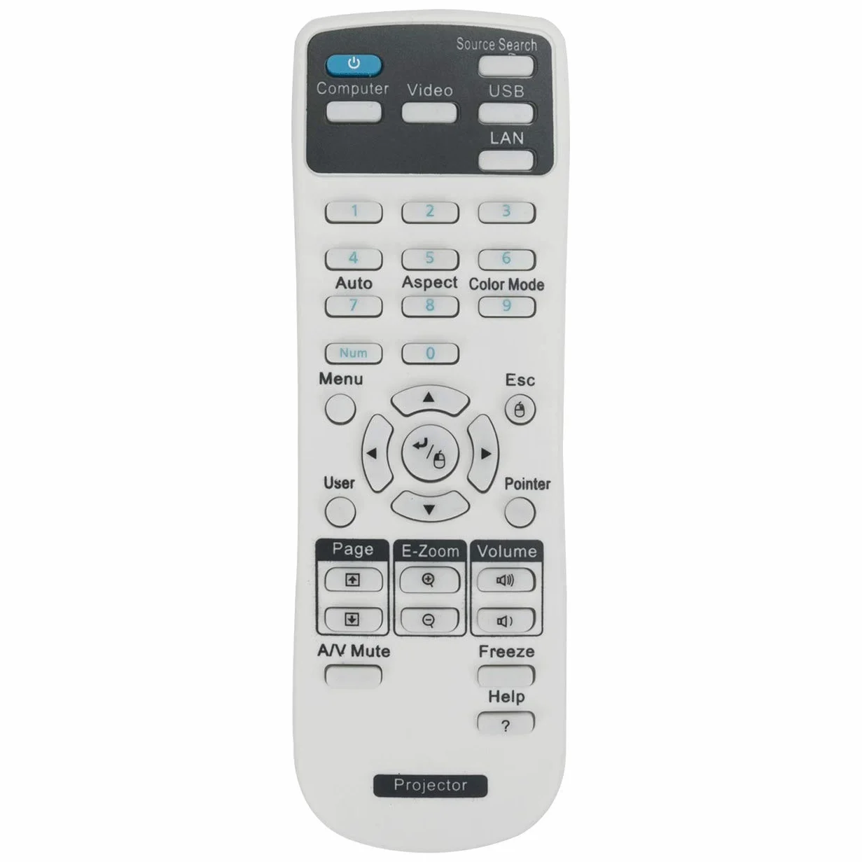 VINABTY pilot zdalnego sterowania do projektora Epson EH-TW5200 / EHTW5200 EB-S31 EB-108 2042 2142W EB-S27 EB-X27 EB-X29 EB-W29 99WH 955WH