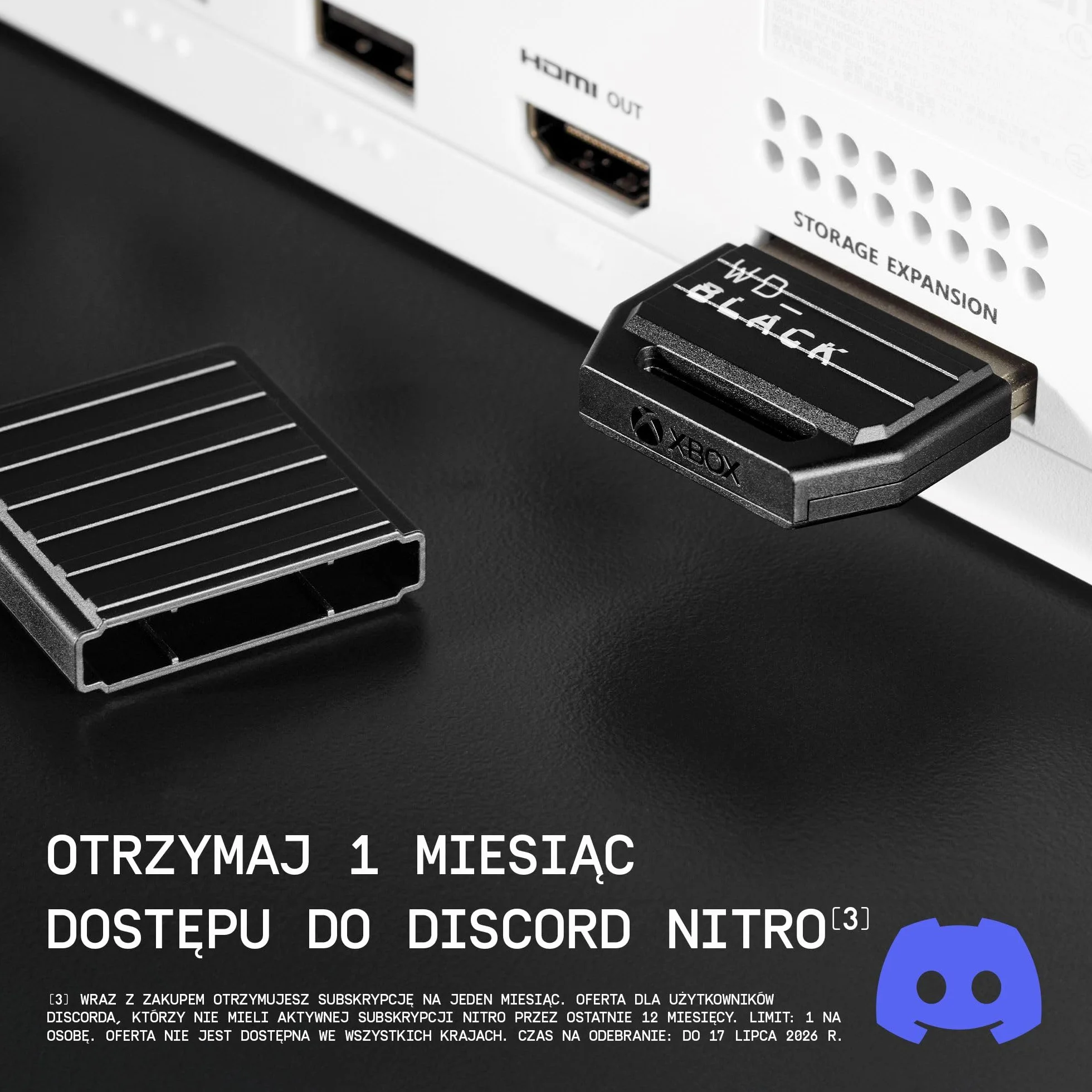 WD_BLACK C50 2TB Karta rozszerzeń dla konsoli Xbox, oficjalna licencja, Quick Resume, Xbox Velocity Architecture, z miesięczną subskrypcją Xbox Game Pass