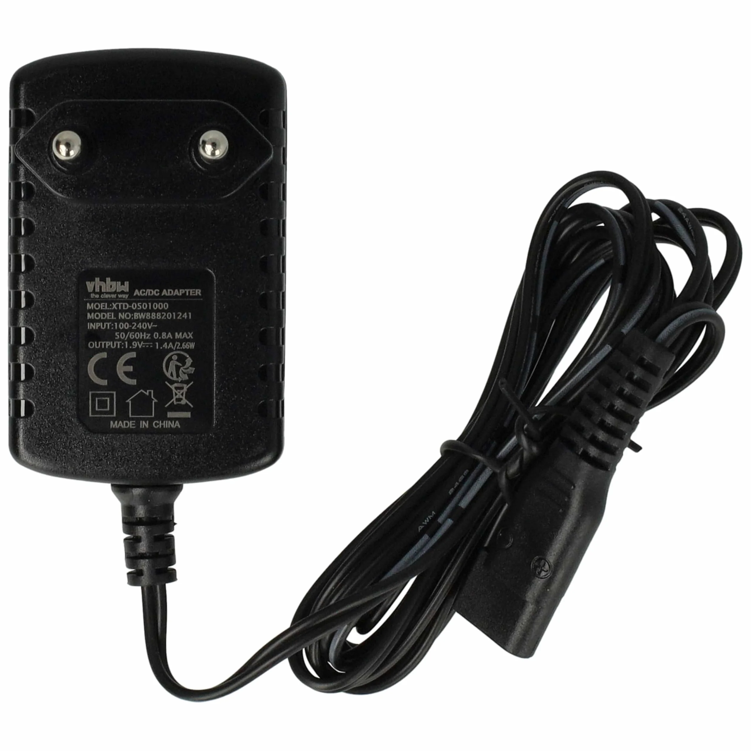 vhbw Zasilacz kompatybilny z Panasonic ER-GB70, ER-GB80, ER-GB60, ER-GC71, ER-GC70, ER-GC51, ER-GC50 golarka, trymer do brody, maszynka do strzyżenia włosów