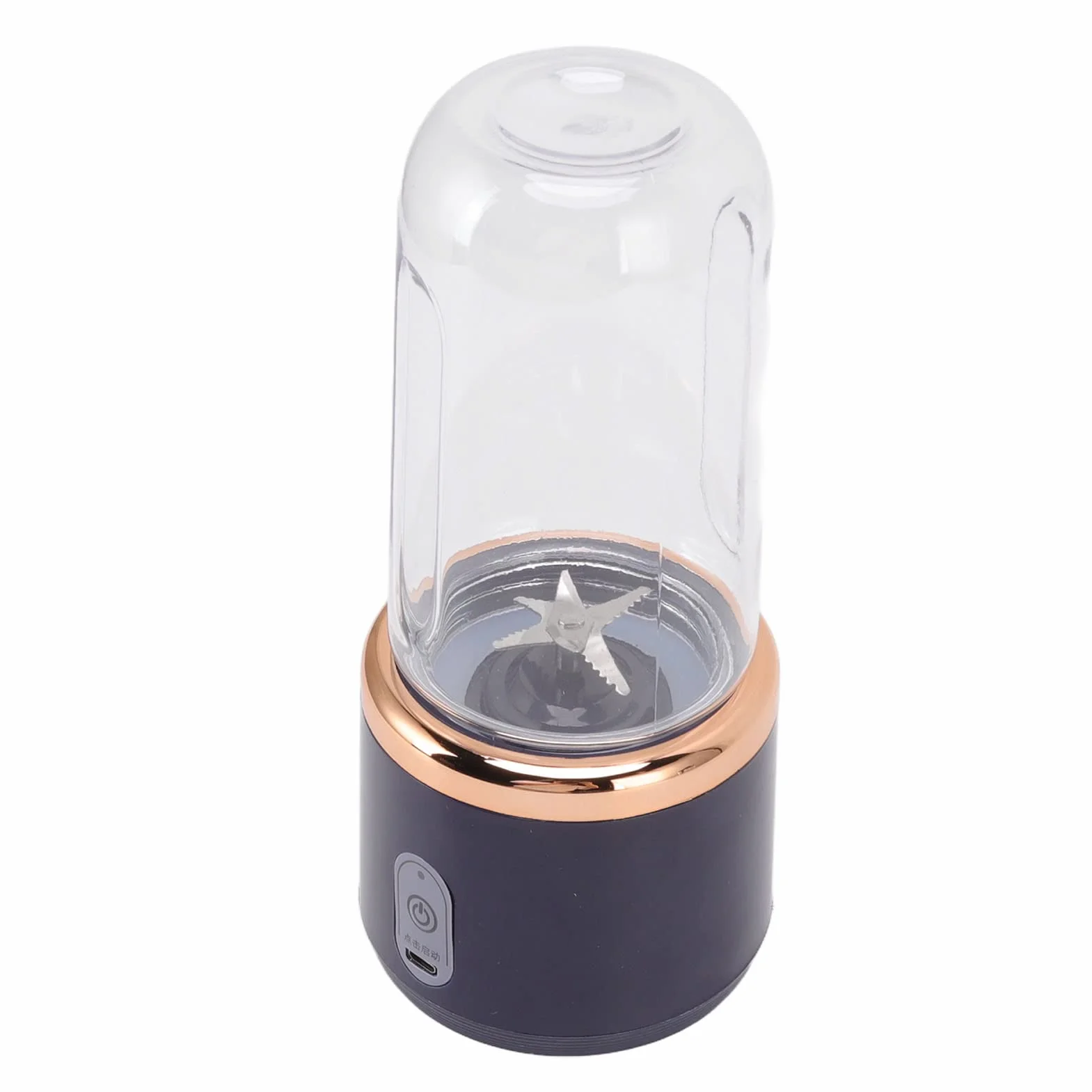 Blender, USB Charging przenośny blender z 6 ostrzami, bezprzewodowy osobisty blender z butelką i pokrywą, blender o dużej prędkości do, soków, koktajli, mrożonych owoców
