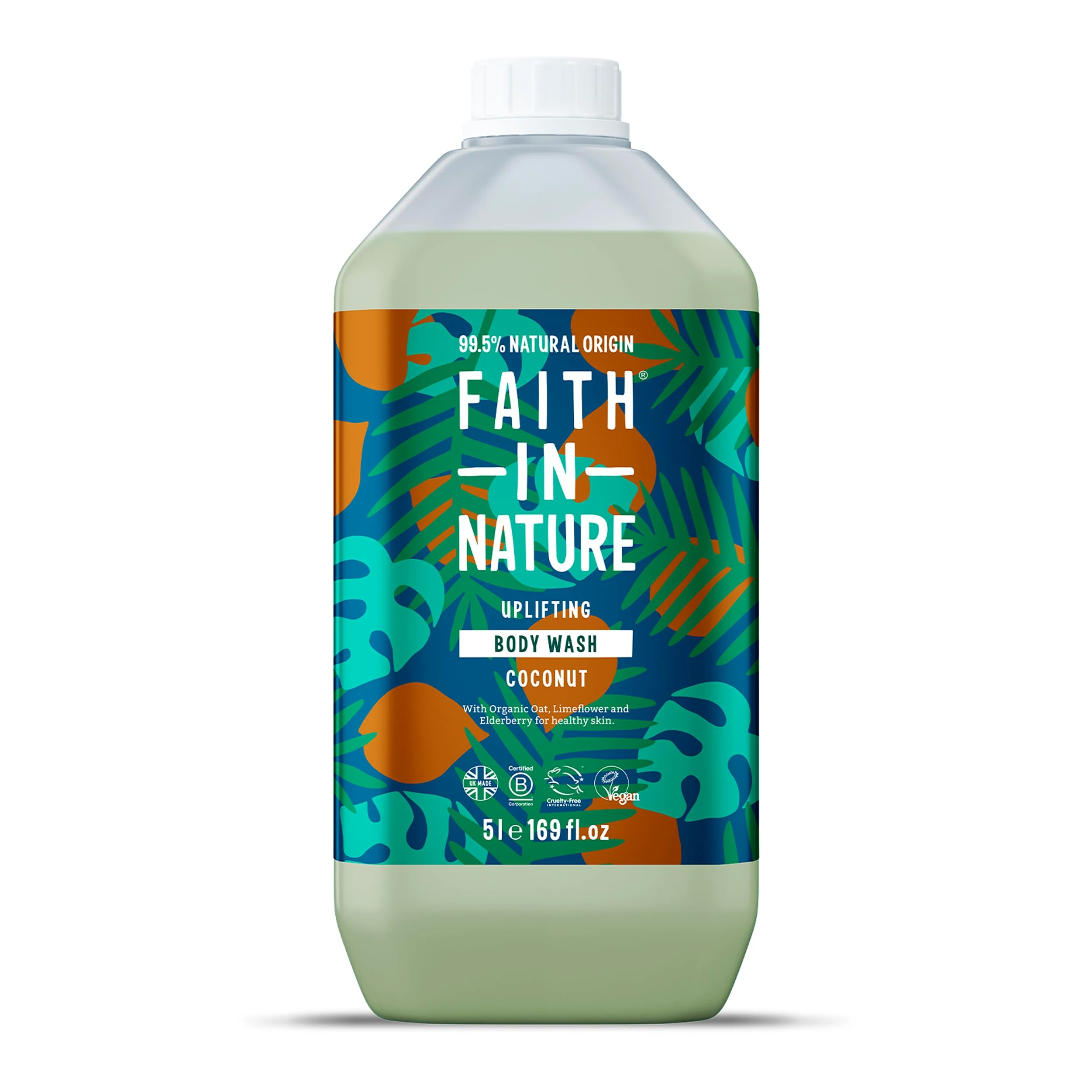 Faith In Nature in Nature, żel pod prysznic, kokosowy, 5 l, 77054