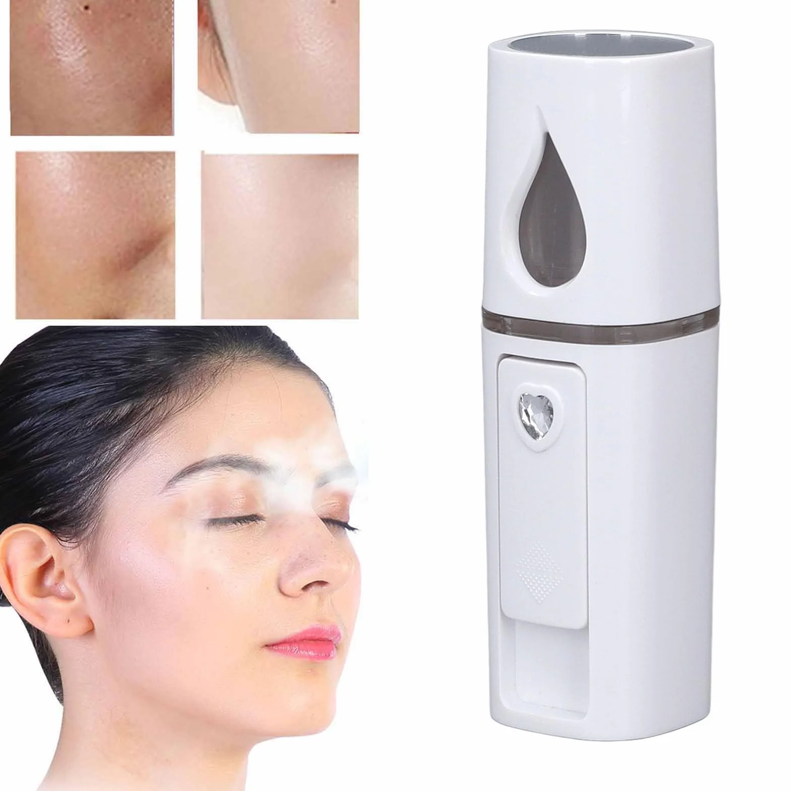 Opryskiwacz Jonowy Nawilżający Spray Poręczny Parowiec do Twarzy Mini Urządzenie Kosmetyczne Letni Fajny Opryskiwacz do Twarzy do Pielęgnacji Skóry Makijaż Przedłużanie Rzęs