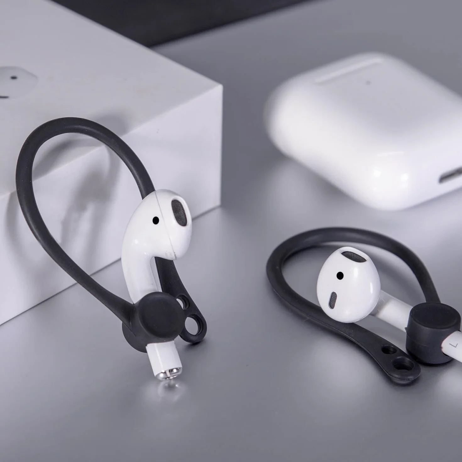 5 Szt. Haczyków na Uszy Zapobiegających Zgubieniu, TPU Haczyki na Słuchawki Bluetooth, Do Aktywności Sportowych, Biegania, Joggingu