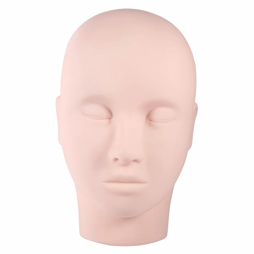 E, Głowa Manekina Szkoleniowego, Głowa Manekina Treningowego, Głowa Manekina Lalek, Głowa Manekina Dziewczyna 1 szt. Ulepszony makijaż Rzęs Przedłużanie Rzęs Praktyka Manekin