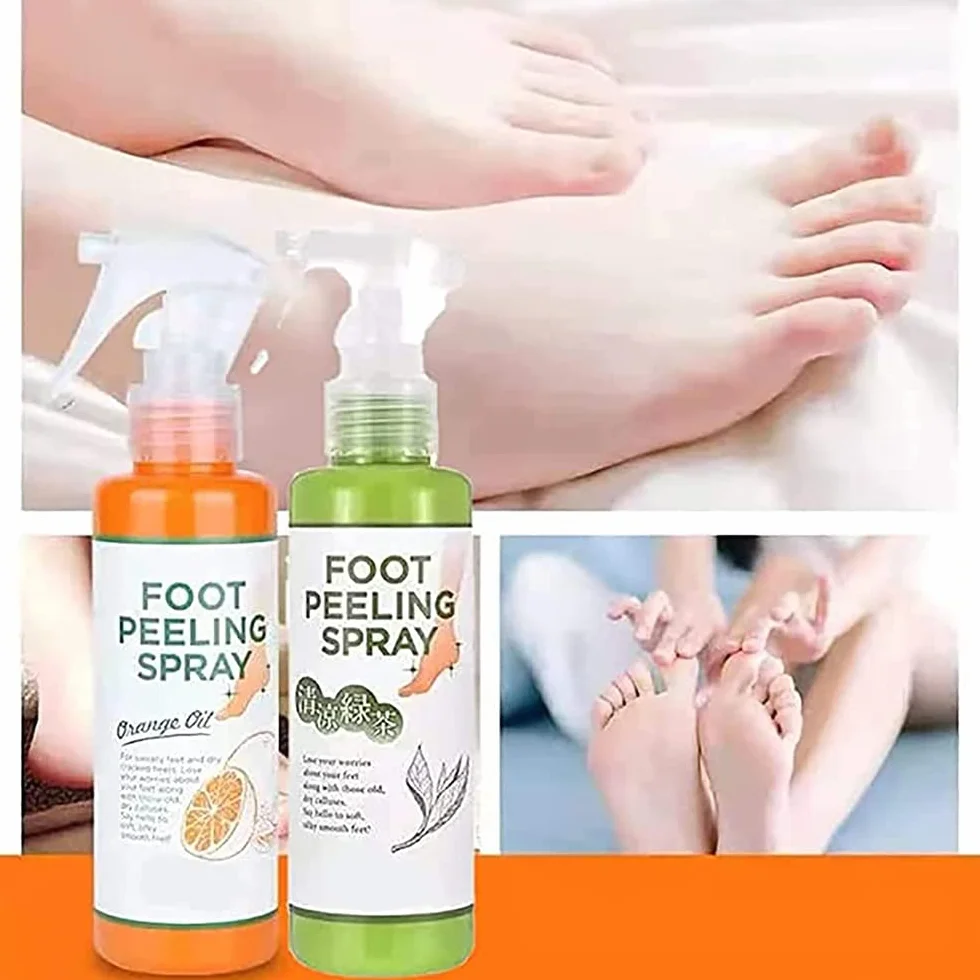 Foot Peel Spray,Foot Peeling Spray Orange Oil,Foot Peeling Spray That Remove Dead Skin,Hydrating Nourish Peel Off Spray,Quickly Remove Dead Skin and Calluses on Feet (Tangerine)