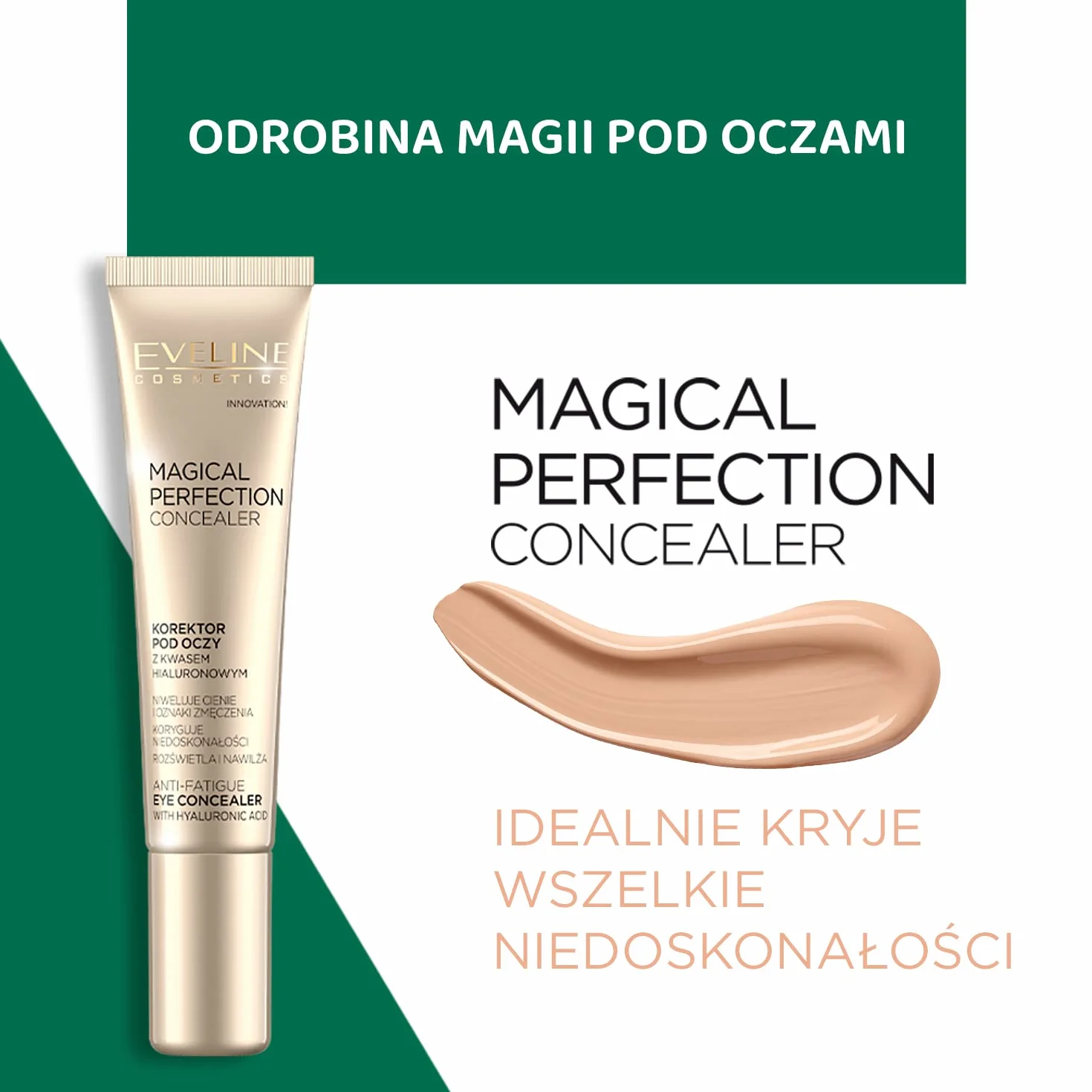 Eveline Cosmetics Magical Perfection Korektor pod Oczy, Naturalny, 15 ml