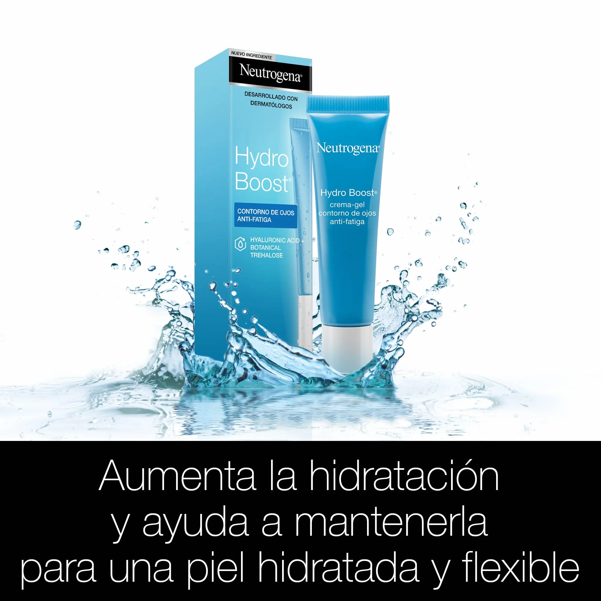 Neutrogena Hydro Boost przeciw zmęczeniu, nawilżający kontur oczu z kwasem hialuronowym i witaminą E, pomaga złagodzić oznaki zmęczenia i cienie pod oczami, 15 ml