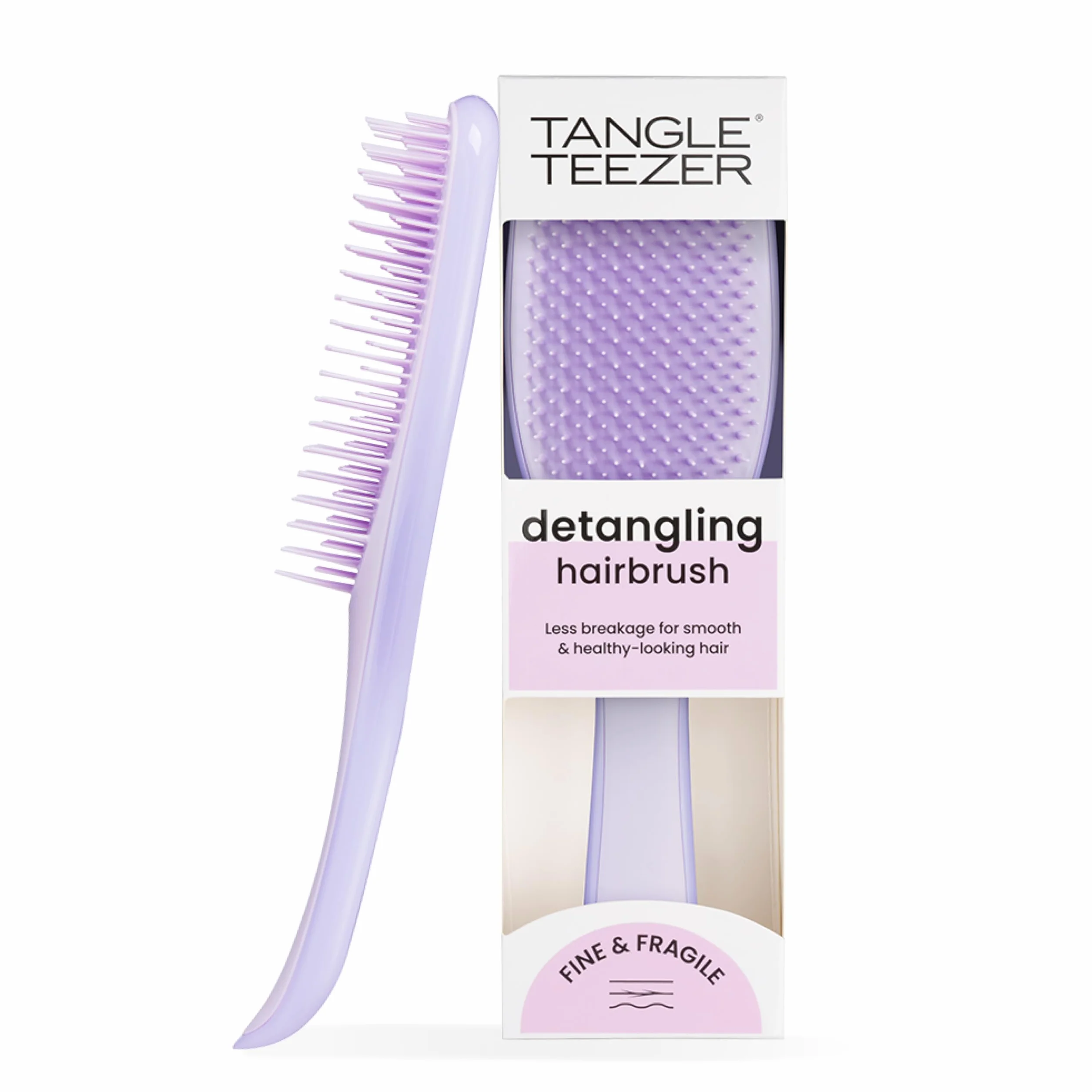 Tangle Teezer Fine & Fragile Ultimate Detangler, do cienkich i delikatnych - Miękkie, elastyczne ząbki redukują łamanie i ciągnięcie - Łagodna dla delikatnych włosów - Hipnotyzujący wrzos