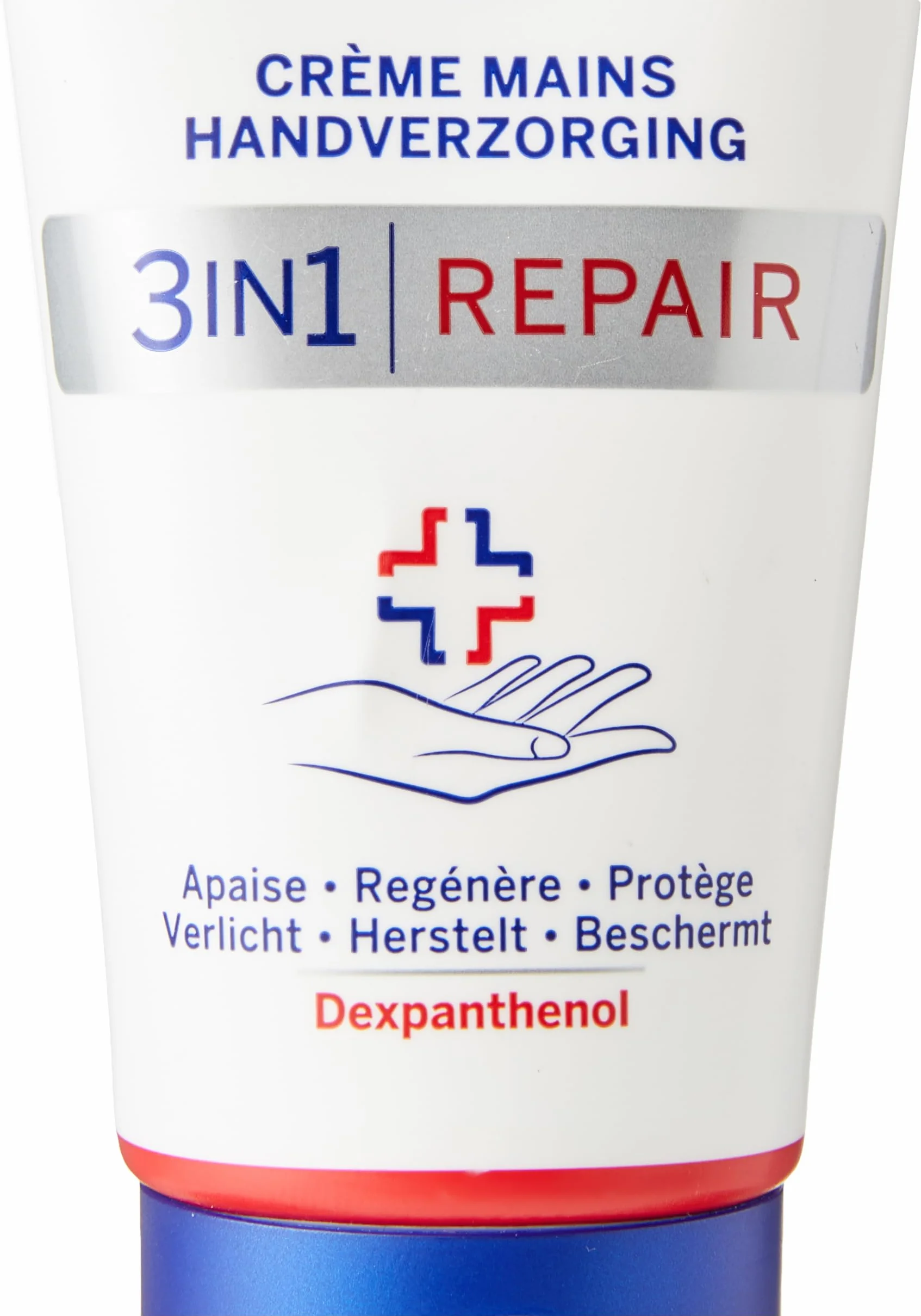 NIVEA 3 w 1 Repair Bardzo sucha i szorstka skóra (1 x 75 ml), nawilżająca pielęgnacja rąk Bogata i nietłusta formuła, regenerujący krem nawilżający z dekspantenolem