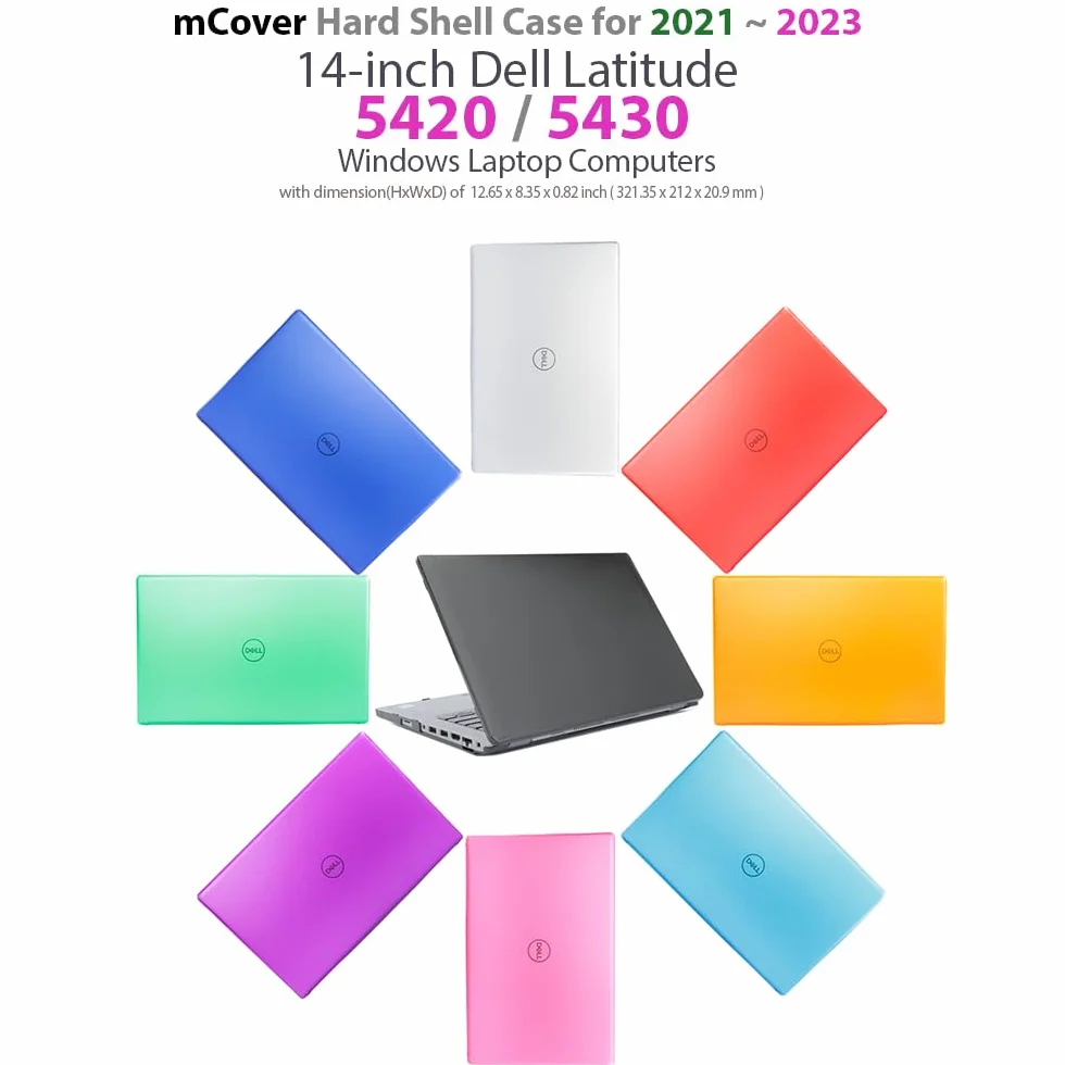 mCover Etui ochronne kompatybilne z notebookiem Windows 2021~2022 14" Dell Latitude 5420 5421 5430 5431 Windows Notebook Computer (nie pasuje do innych modeli Dell), niebieskie