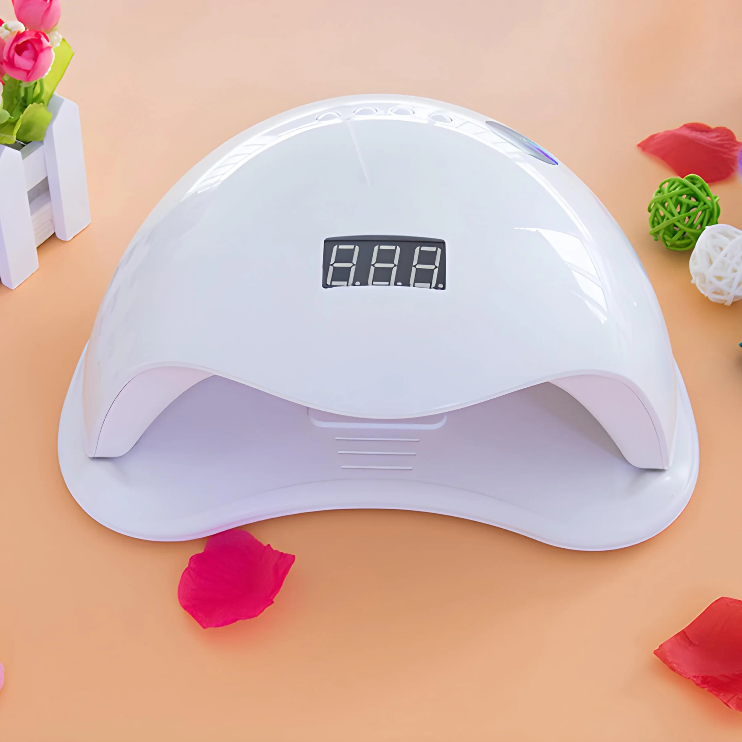 Retoo Suszarka do paznokci 48 W z timerem, wyświetlaczem LCD, czujnikiem podczerwieni, lampa LED UV do paznokci, lampa do paznokci, narzędzie do utwardzania paznokci żelowych
