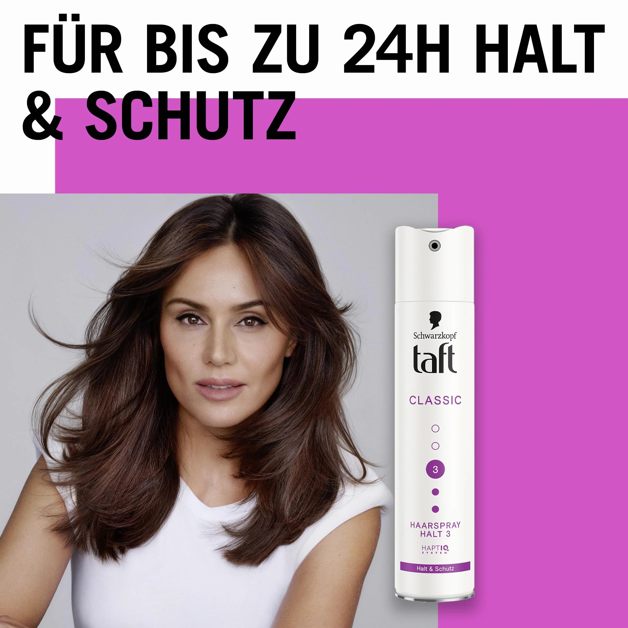 Schwarzkopf Taft Classic lakier do włosów (250 ml), stopień utrwalenia 3 stylizacji włosów, lakier do wszystkich rodzajów włosów, utrwalenie i ochrona, wegańska formuła *