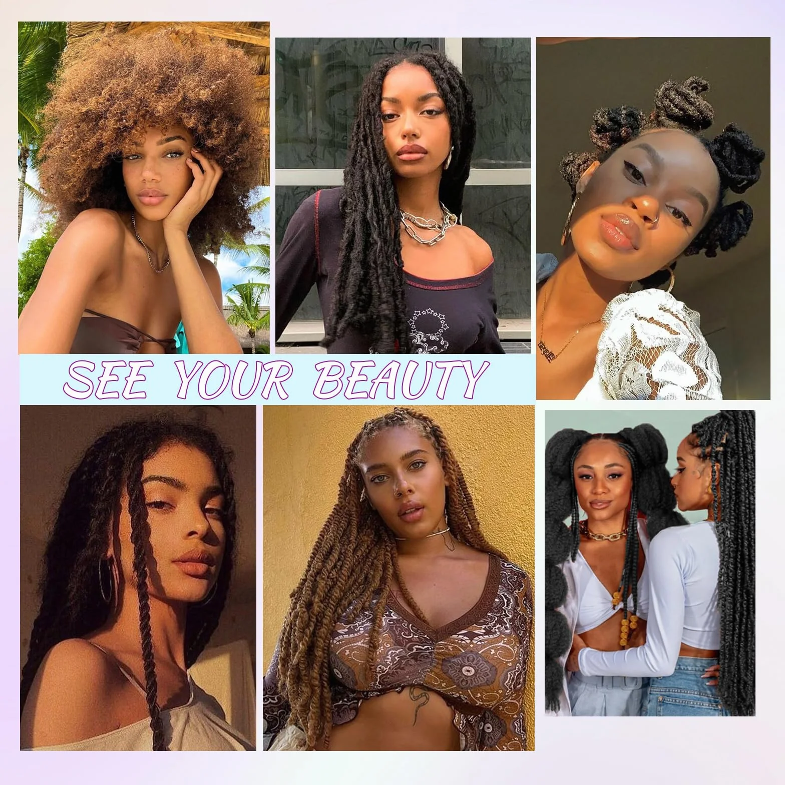 Marley Twist Warkocze Afro Kinky Curly Cuban Twist Warkocze Marley Twists Warkocze Crochet Warkocze Synthetic Senegalese Twists Warkocze do przedłużania włosów dla kobiet (1b, 45,7 cm/3