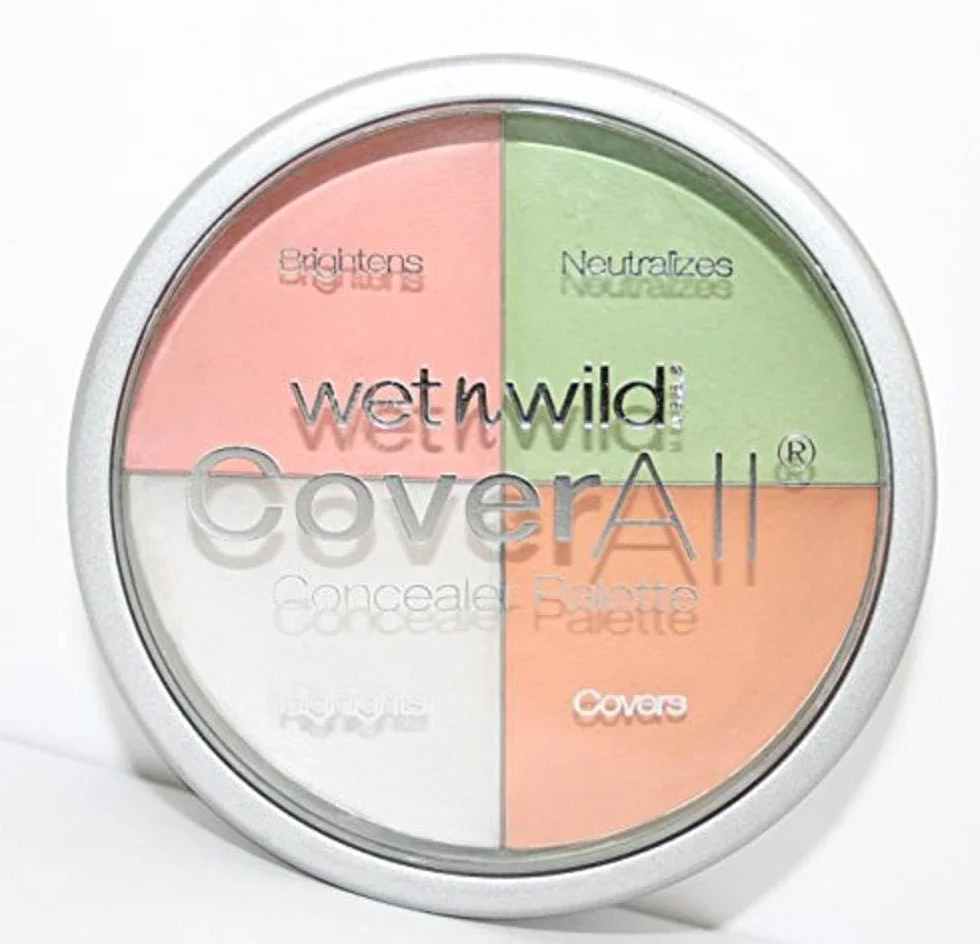 Wet n Wild CoverAll Paleta Korektorów, Paleta Kremowych Korektorów do Krycia, Neutralizowania, Rozjaśniania i Rozświetlania, Łatwa do Rozprowadzania, Formuła Zapewniająca Nieskazitelne Wykończenie
