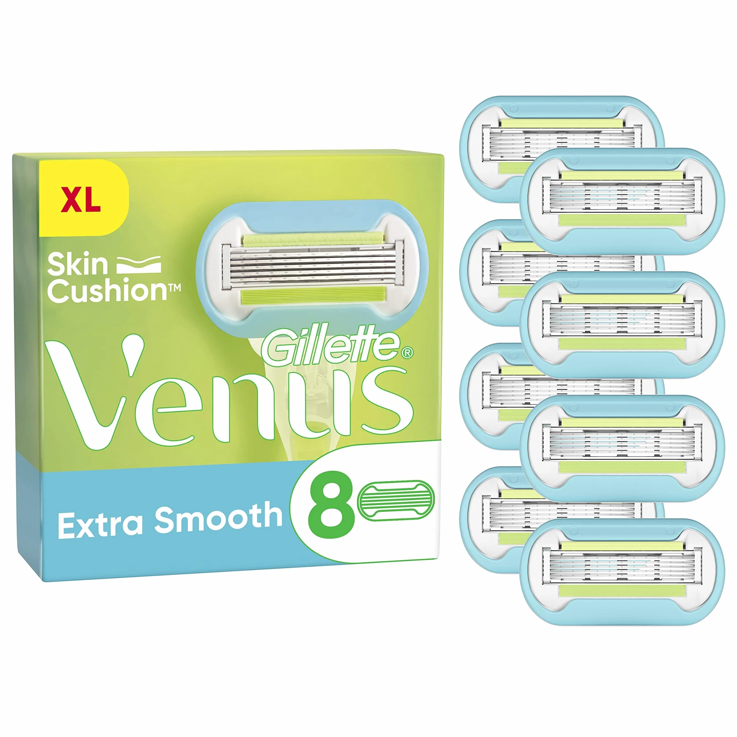 Gillette Venus Extra Smooth ostrza do golarek damskich, 8 zapasowych ostrzy do golarki damskiej