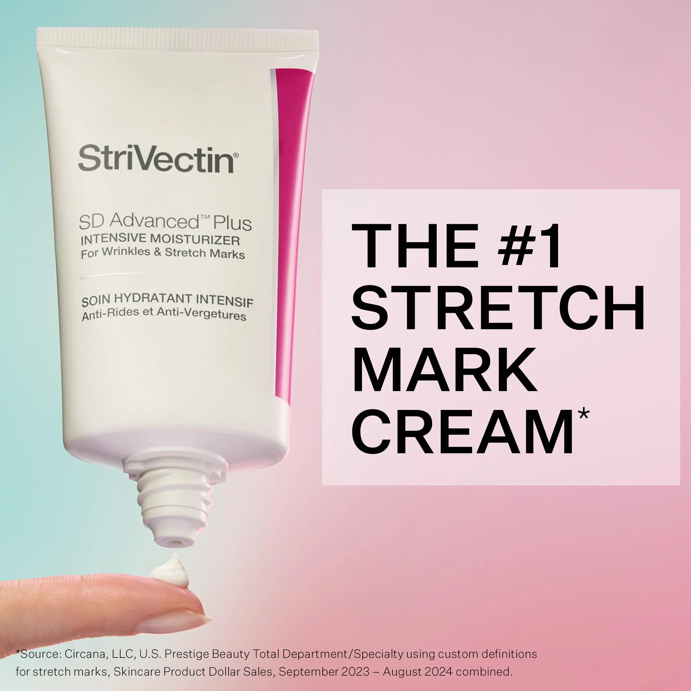 StriVectin SD Advanced Plus intensywny krem nawilżający (60 ml), krem nawilżający do ciała i twarzy, redukuje zmarszczki i rozstępy, wzmocnienie kolagenu z peptydami i kwasem hialuronowym