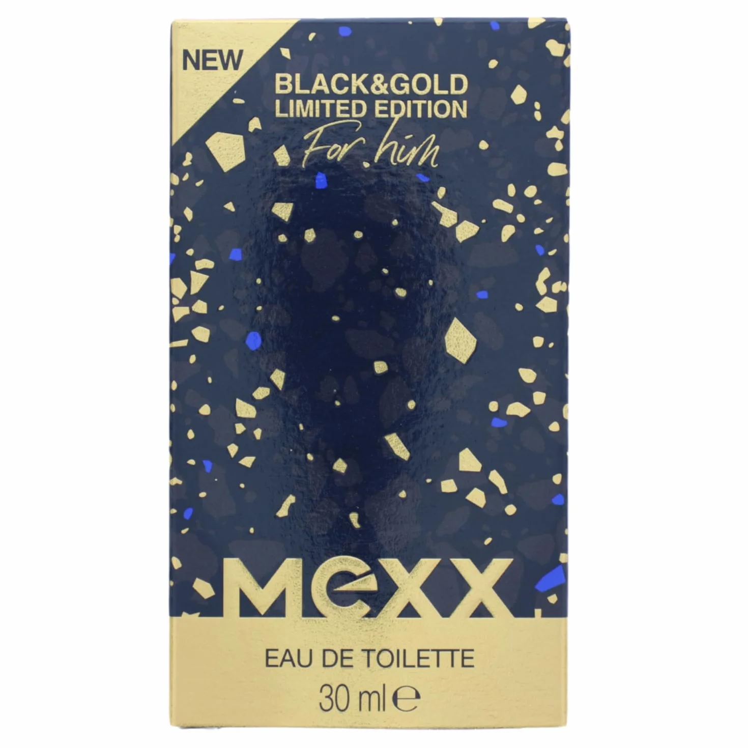 Mexx Black & Gold Limited Edition Man Eau de Toilette, drzewno-owocowy zapach męski, 30 ml