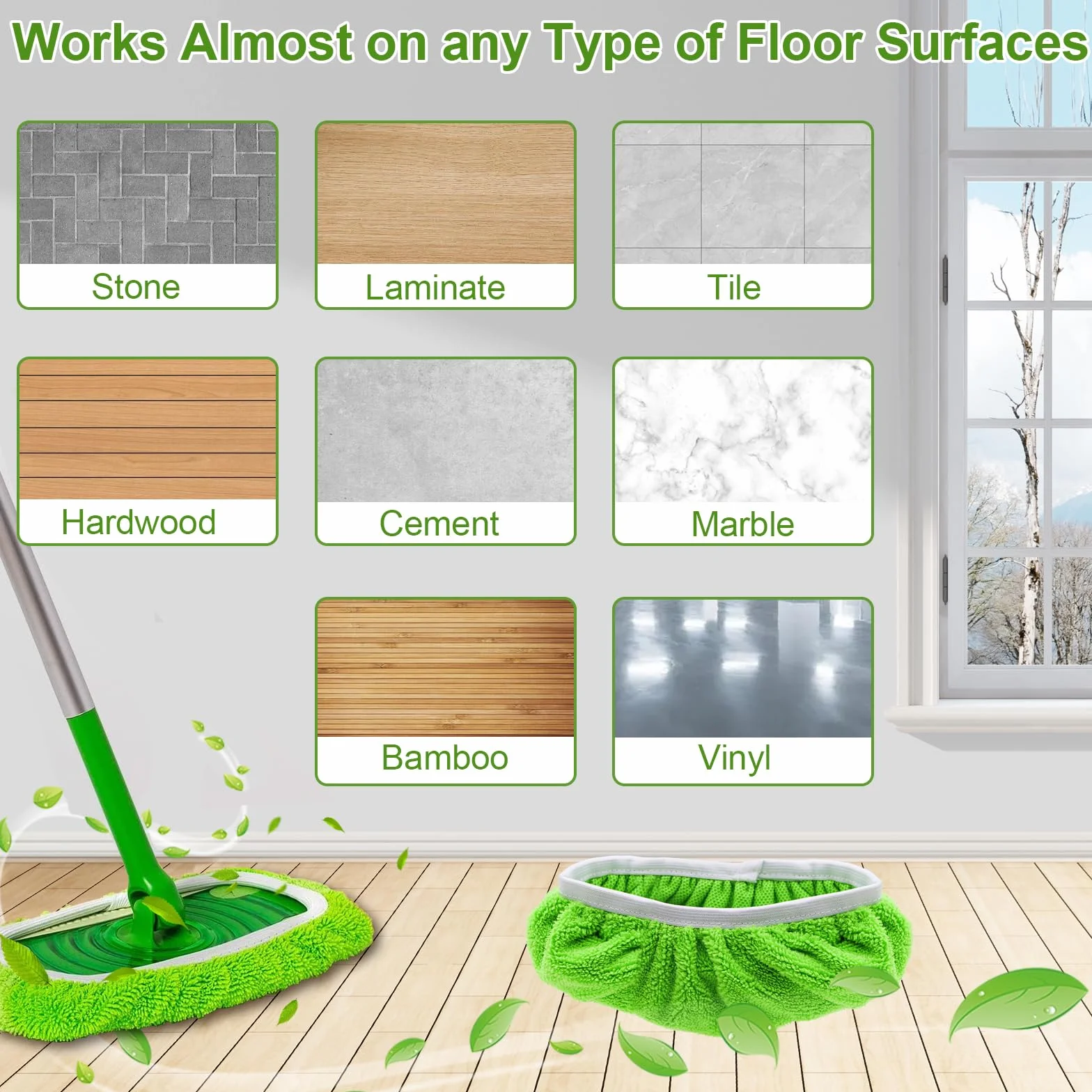 10 sztuk słuchawek z mikrofibry do Swiffer, 10 szt. Słuchawki z mikrofibry do Swiffer, ściereczka do mycia podłóg do mokrych i suchych zastosowań, ściereczki wielokrotnego użytku z mikrofibry