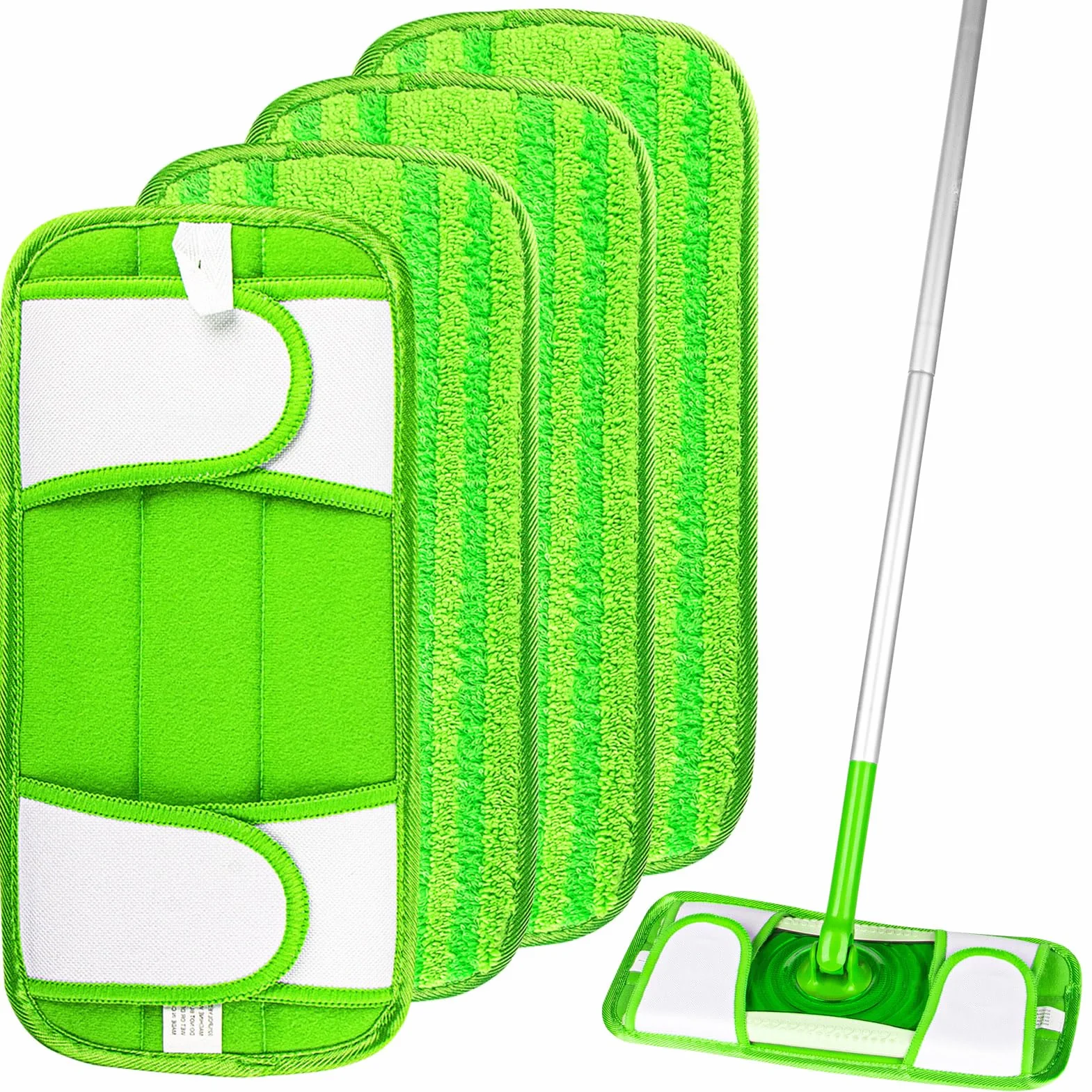 AIDEA Wkłady do mopa z mikrofibry kompatybilne z Flash Speedmop, nadające się do prania