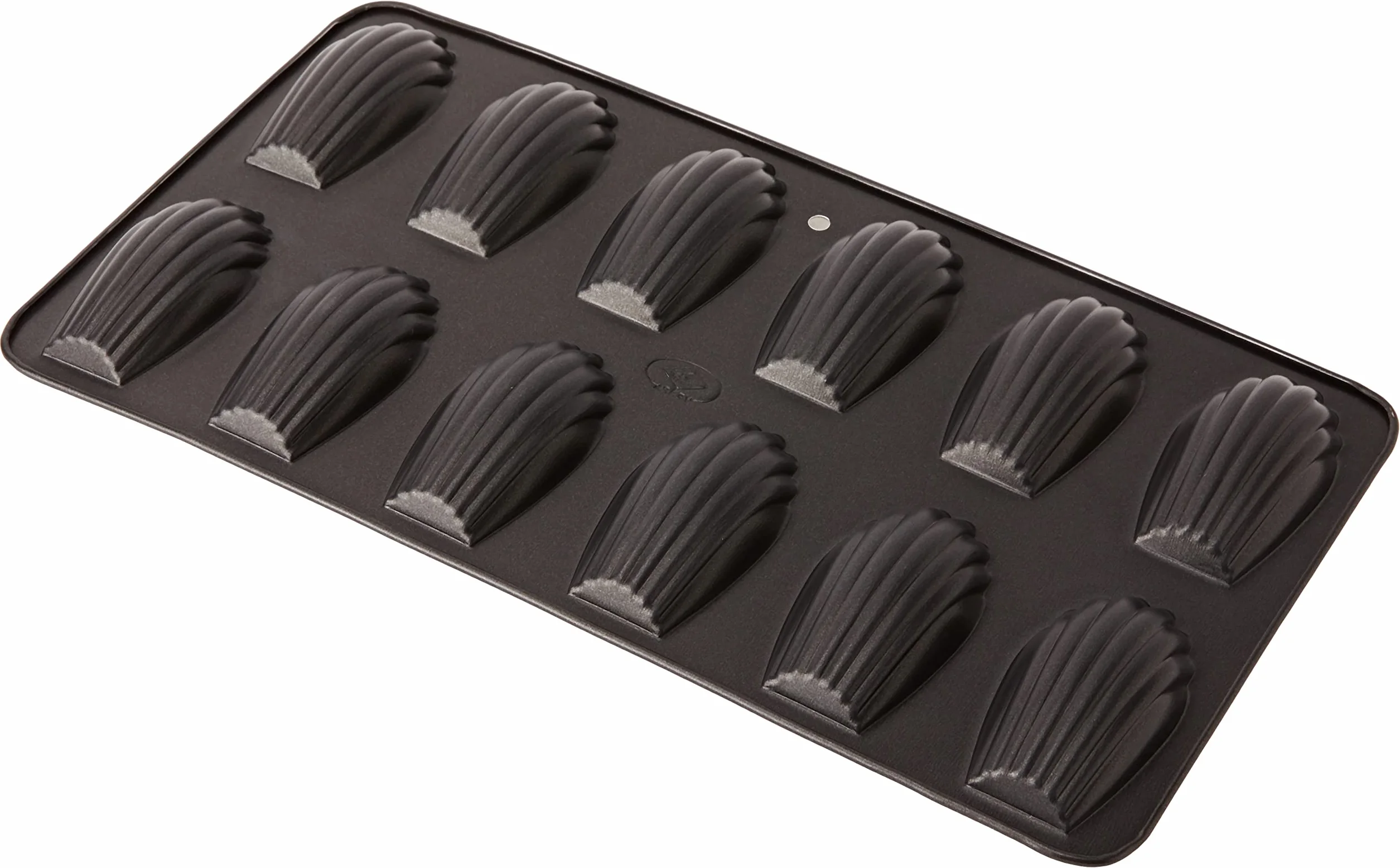 Vespa forma do pieczenia 12 zagłębień aluminium czarna 36 x 19,5 x 1,5 cm