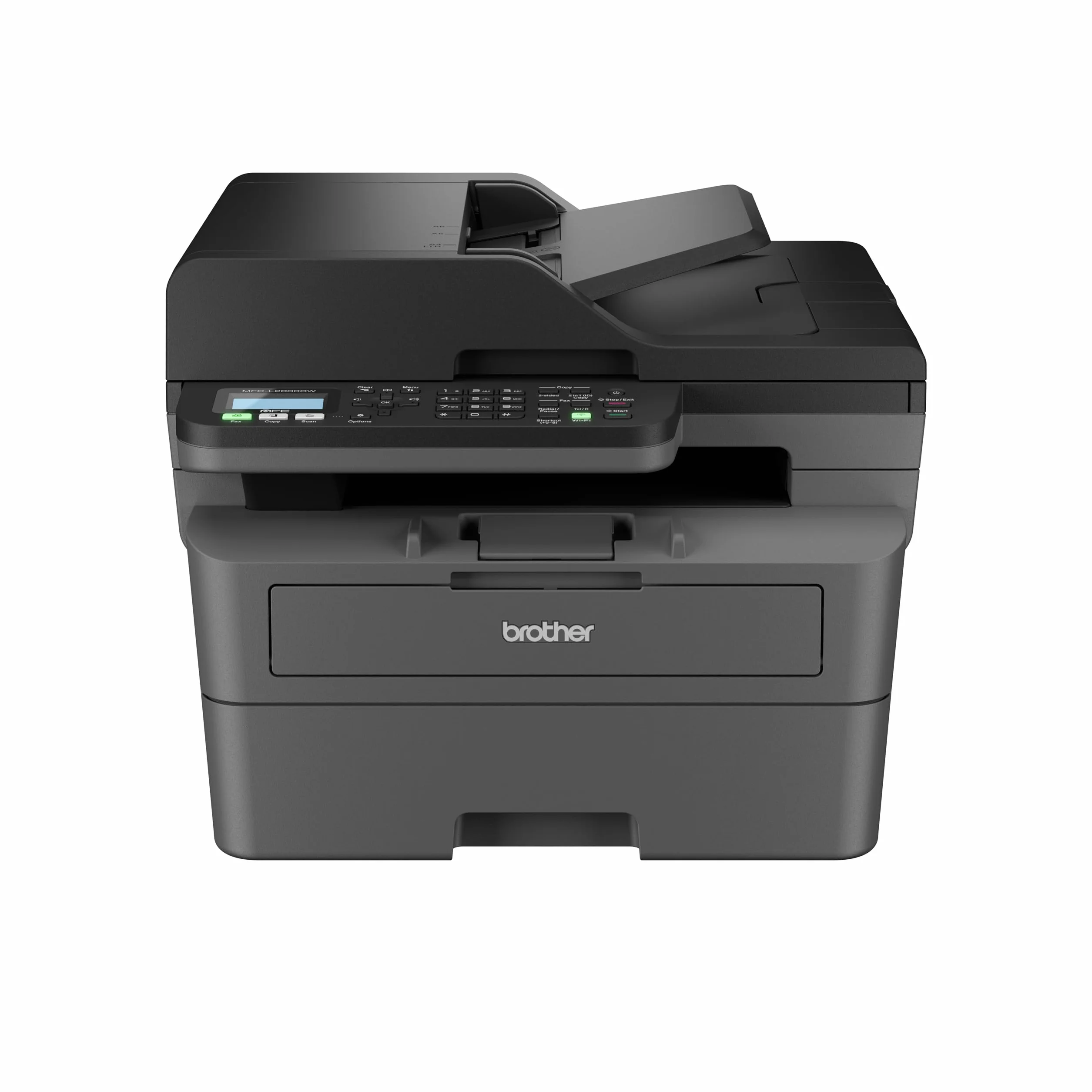 Brother MFCL2800DW, monochromatyczne urządzenie wielofunkcyjne WiFi z faksem, automatyczne drukowanie dwustronne i 50 arkuszy ADF