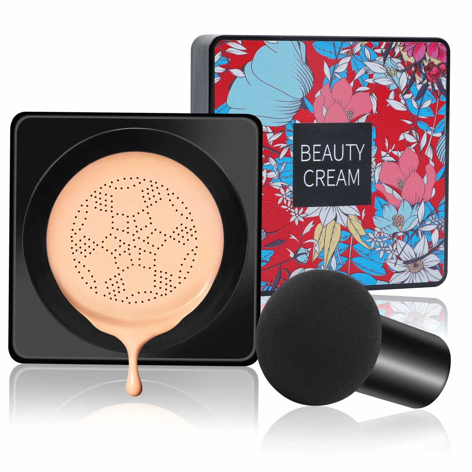 Boobeen Mushroom Head Foundation Air Cushion BB Cream Nawilżający korektor CC Cream Liquid Foundation Pełne krycie Makijaż Długotrwały i wodoodporny