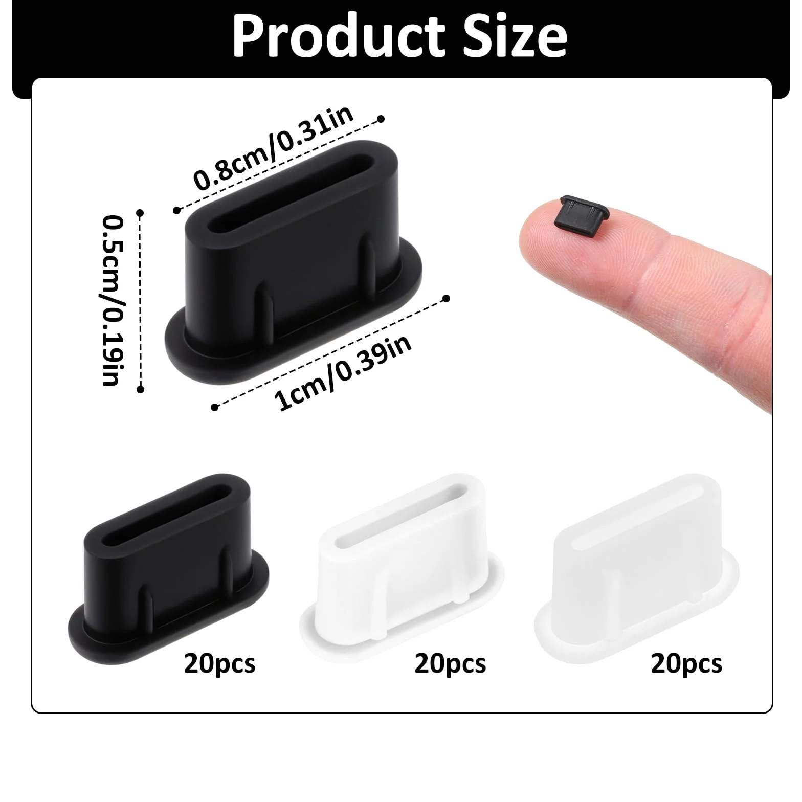 60 sztuk wtyczek przeciwpyłowych USB C, ochrona telefonu komórkowego USB C, wtyczka przeciwpyłowa, USB-C ochrona przed kurzem, zatyczki kompatybilne z telefonem komórkowym, ochrona przed kurzem