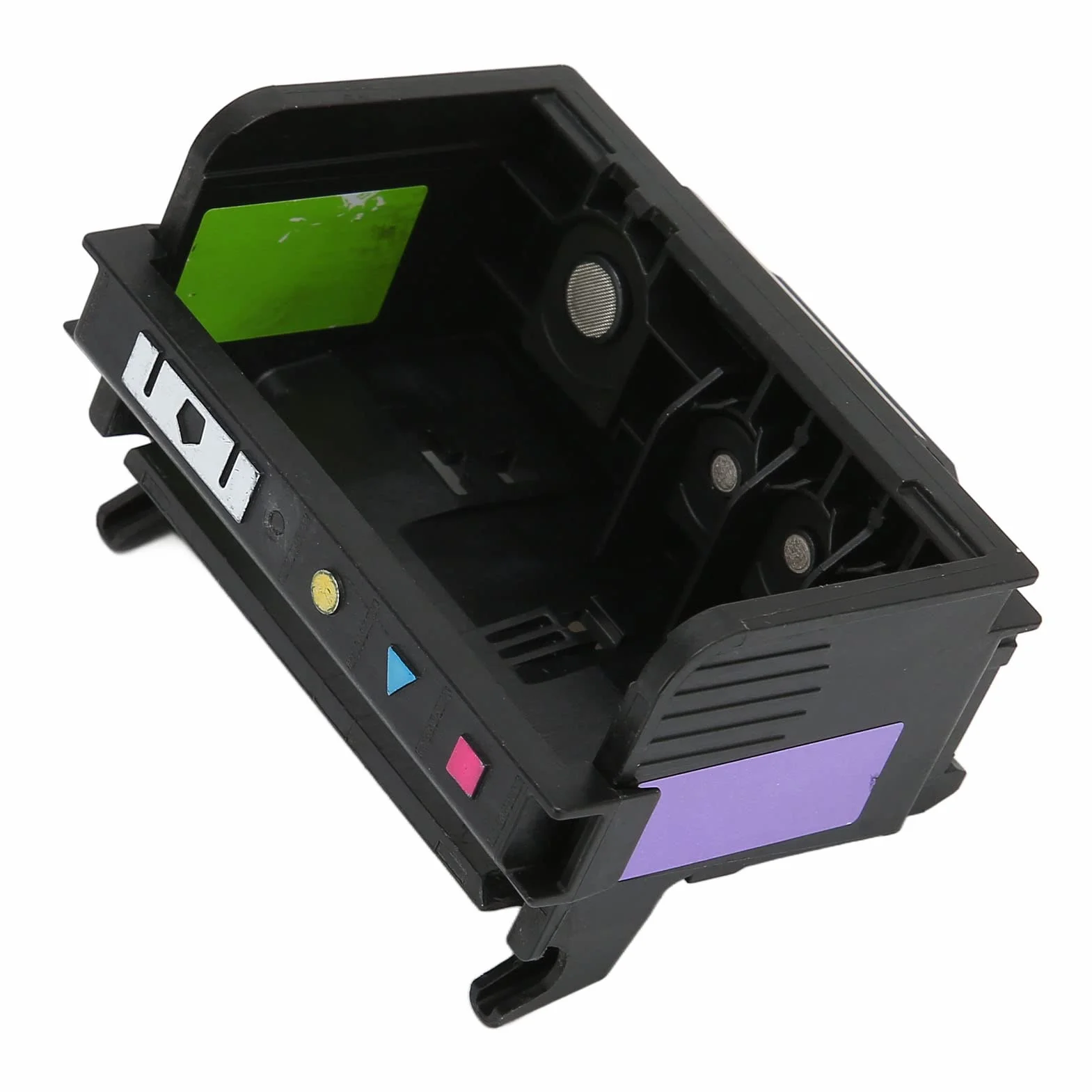 Acouto Głowica drukująca z 4 gniazdami do OfficeJet Pro 6000 7000 6500 6500A 7500A zamiennik głowicy drukującej przezroczysty nadruk ABS nadruk 4 gniazda głowicy drukującej zamiennik głowicy